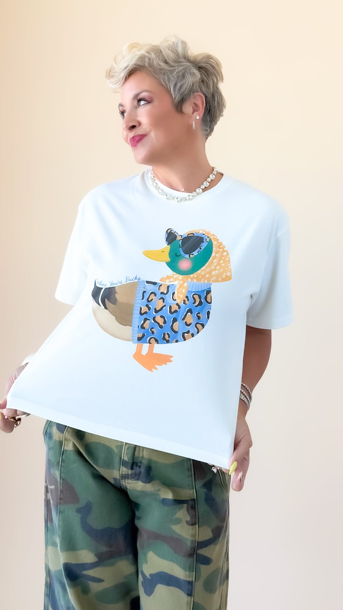 Darling, You're Ducky Crop Tee