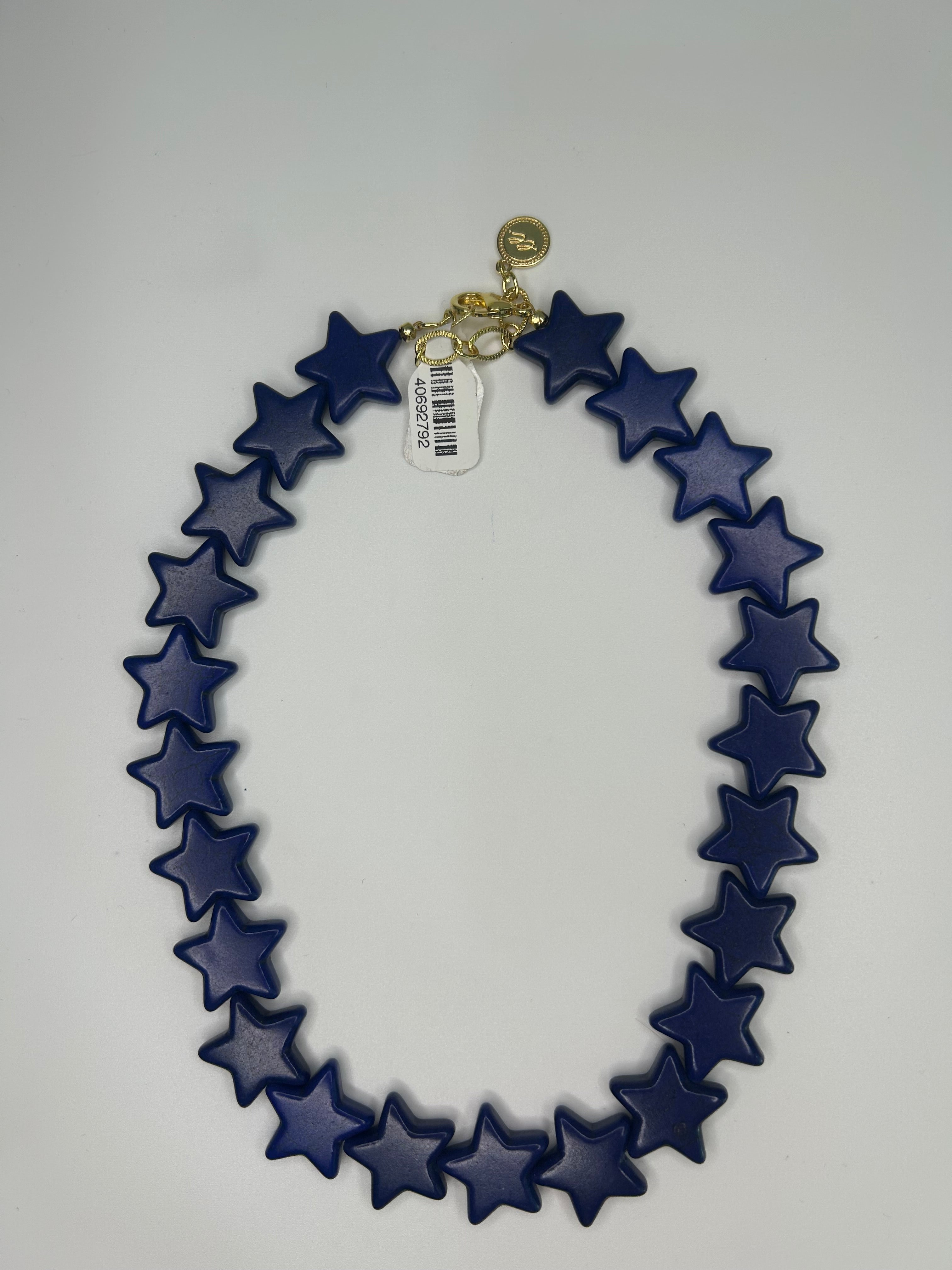 Star 19mm Stone Necklace 16"