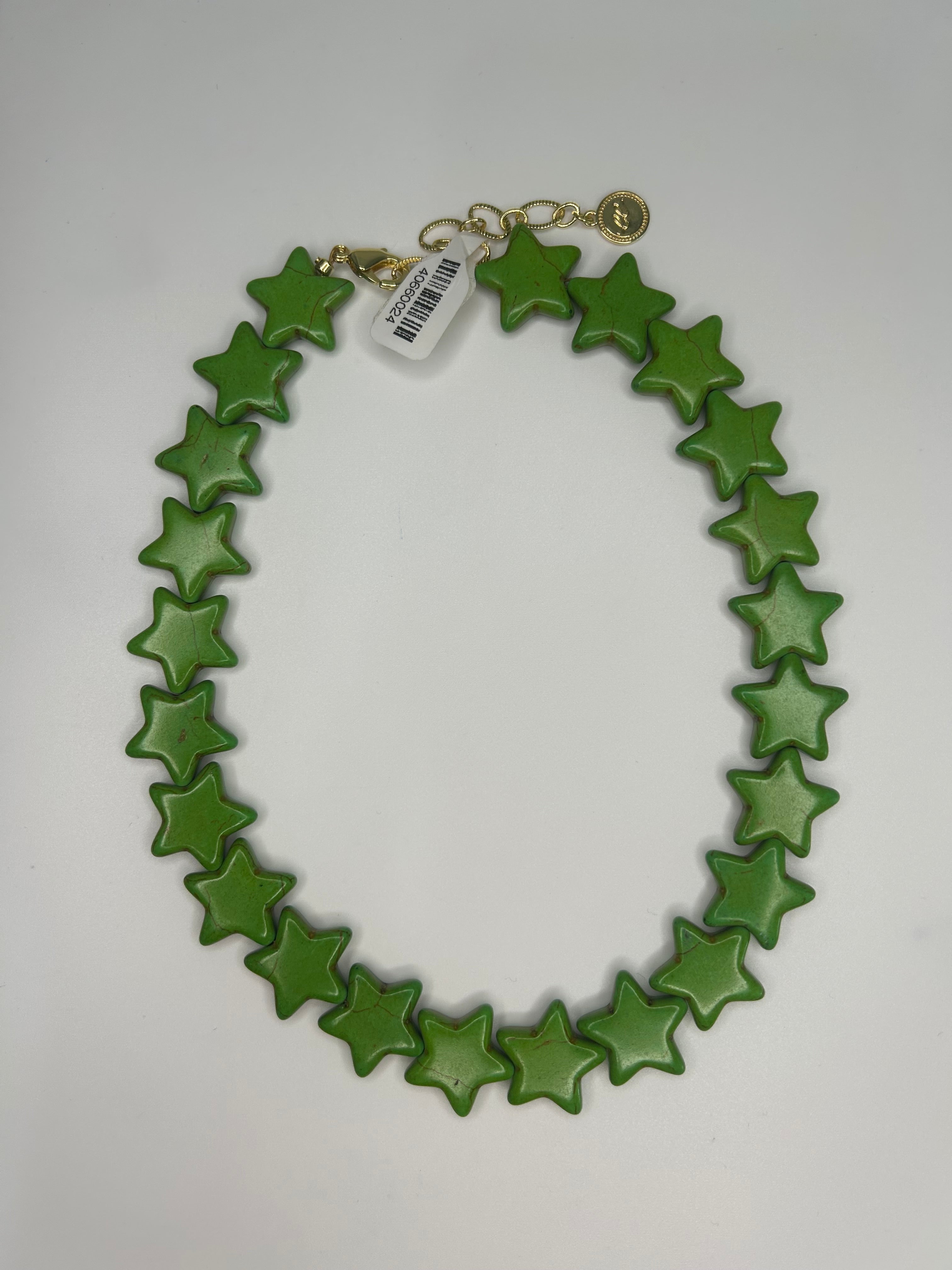 Star 19mm Stone Necklace 16"