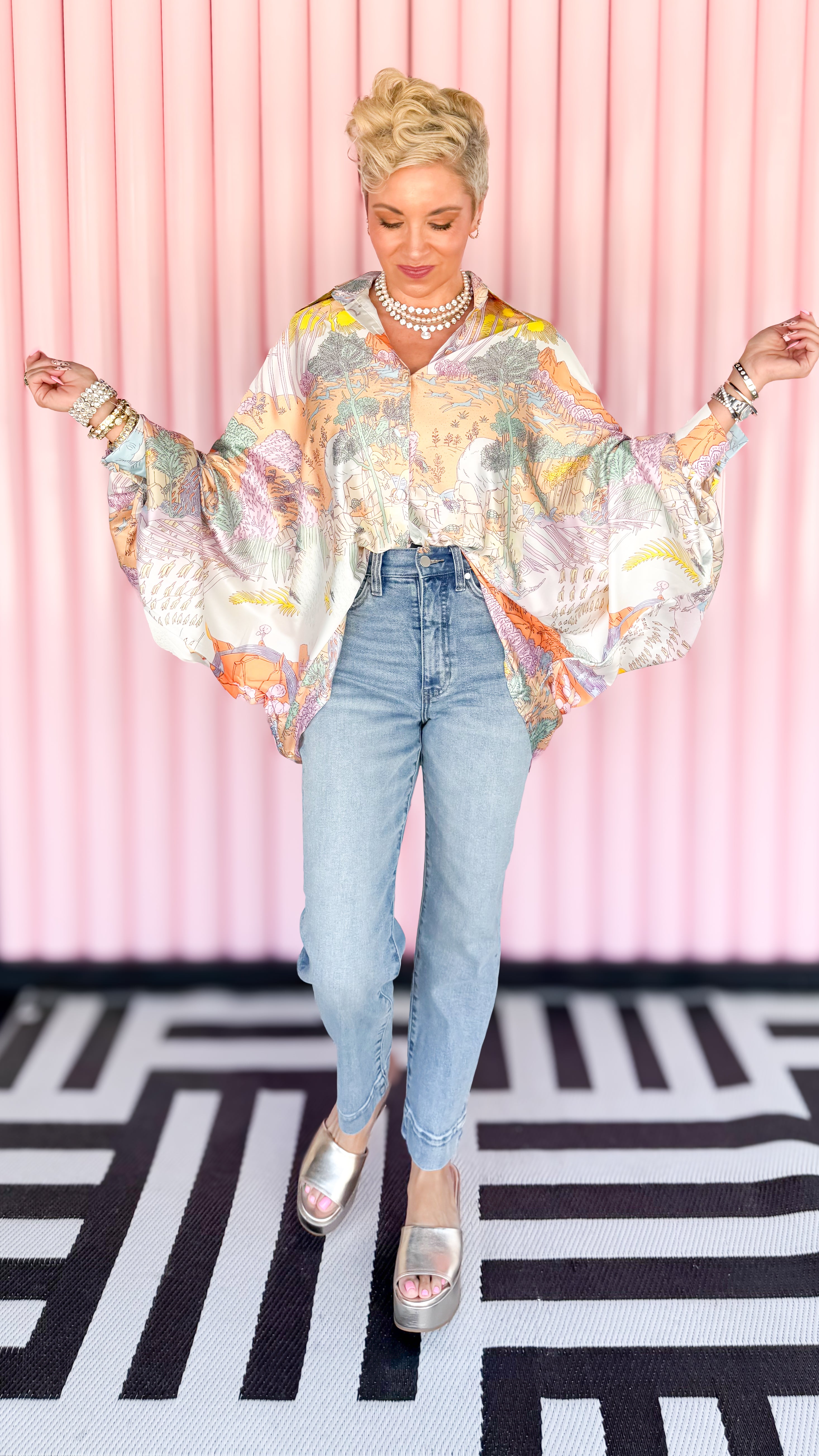 Caroline Dolman Sleeve Top/Lavender