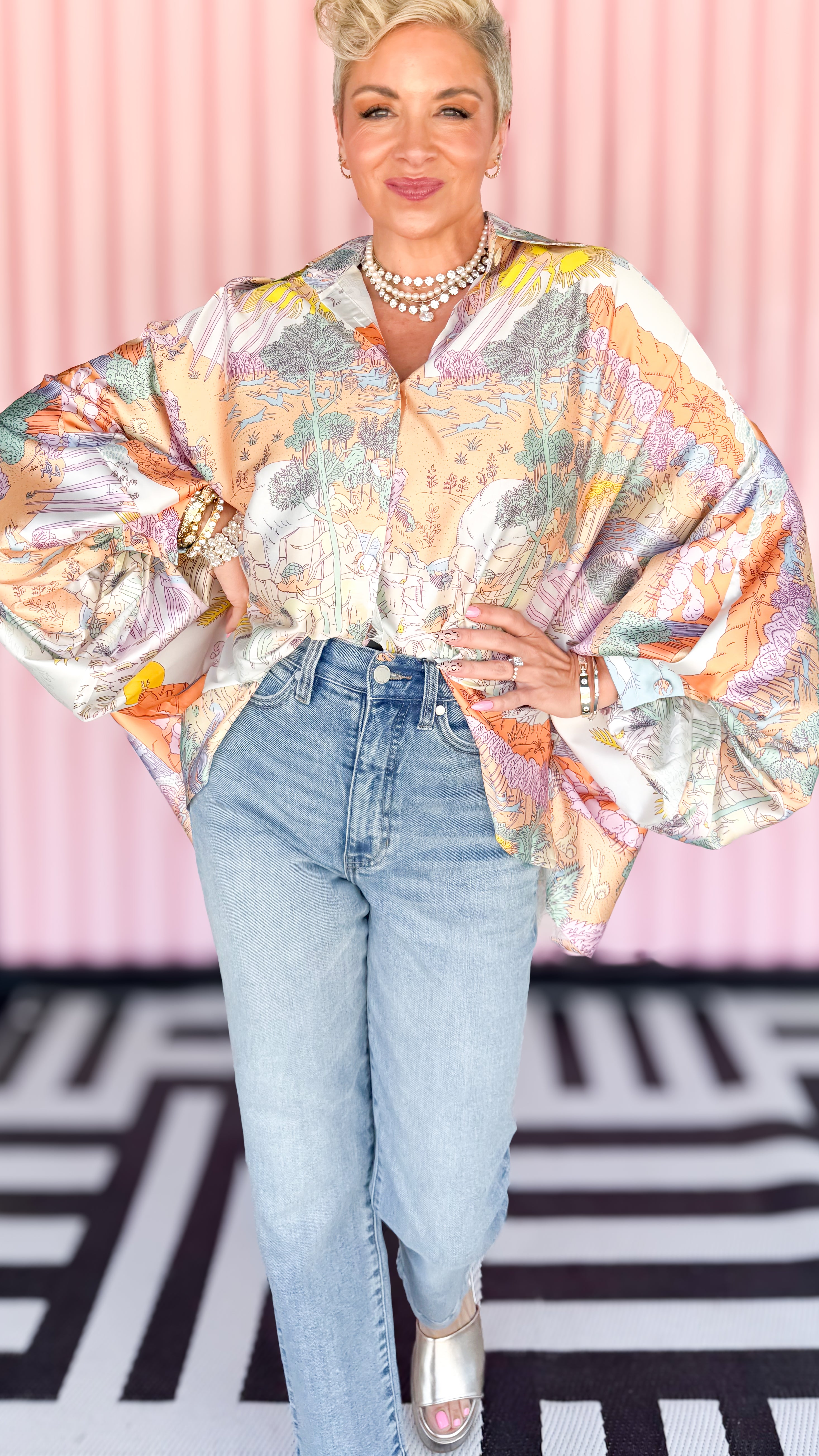 Caroline Dolman Sleeve Top/Lavender