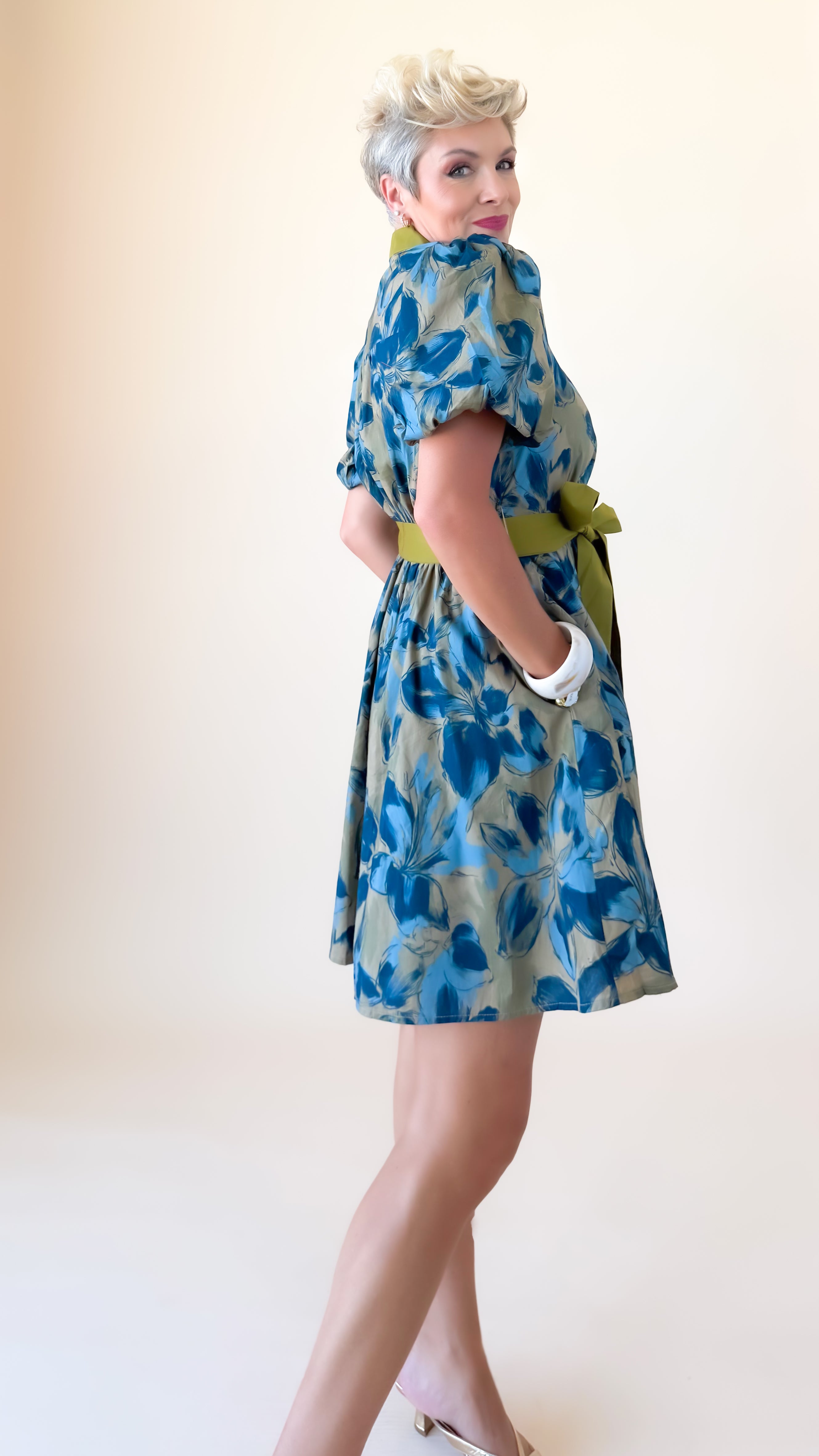 Ovette Mini Dress/Olive