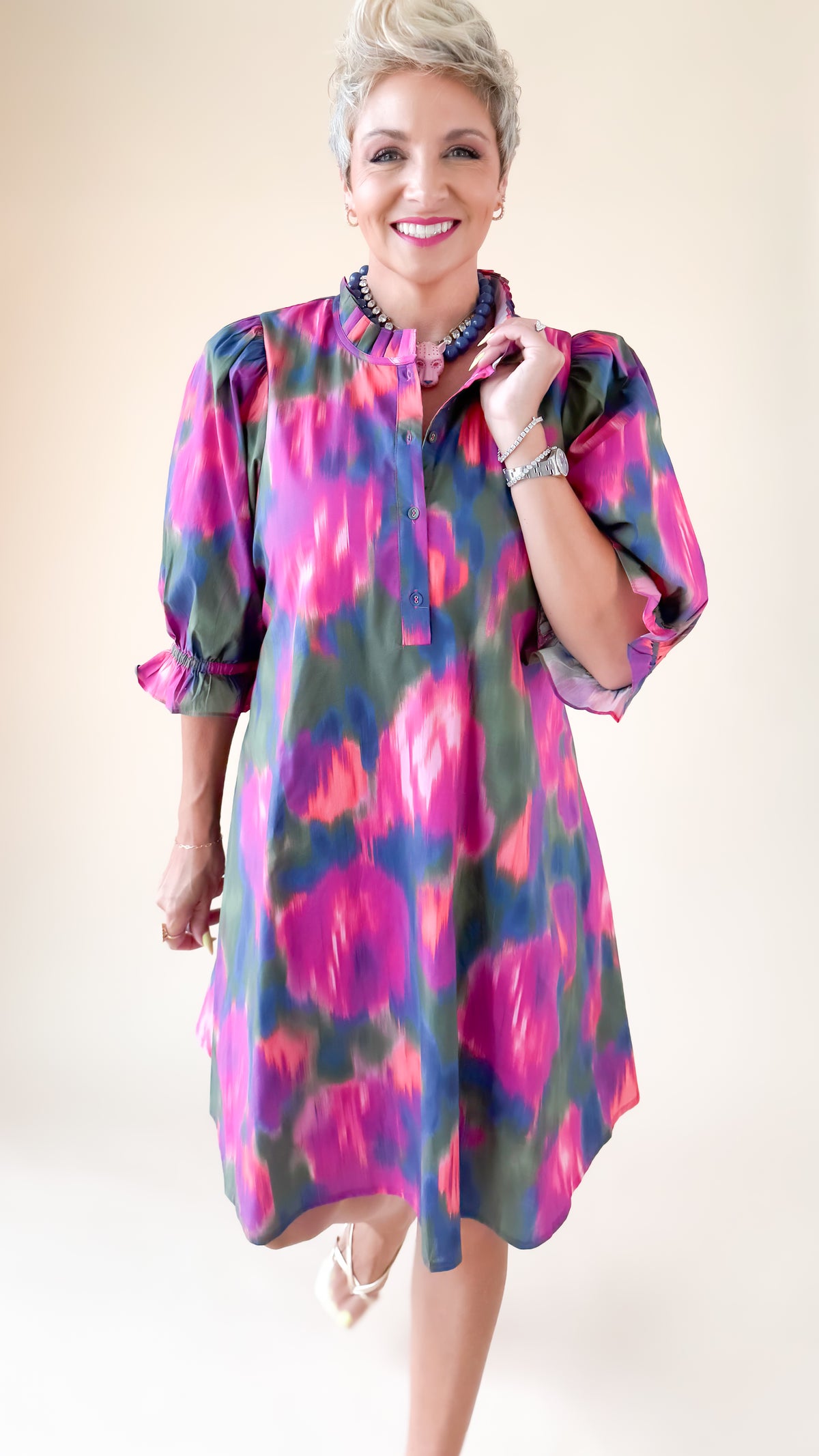 Collette Mini Dress/Pink