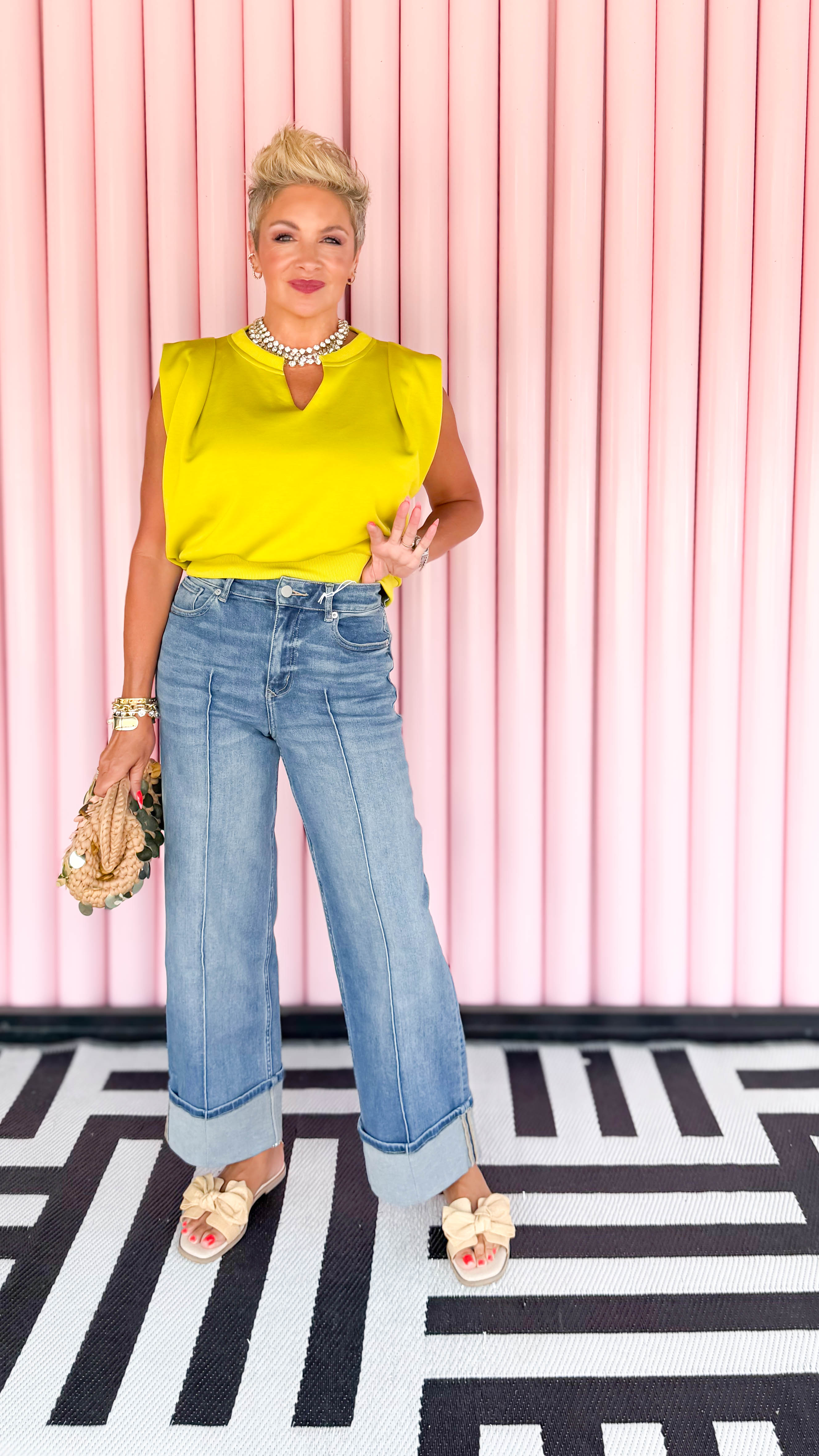 Holly High Rise Cuffed Jean