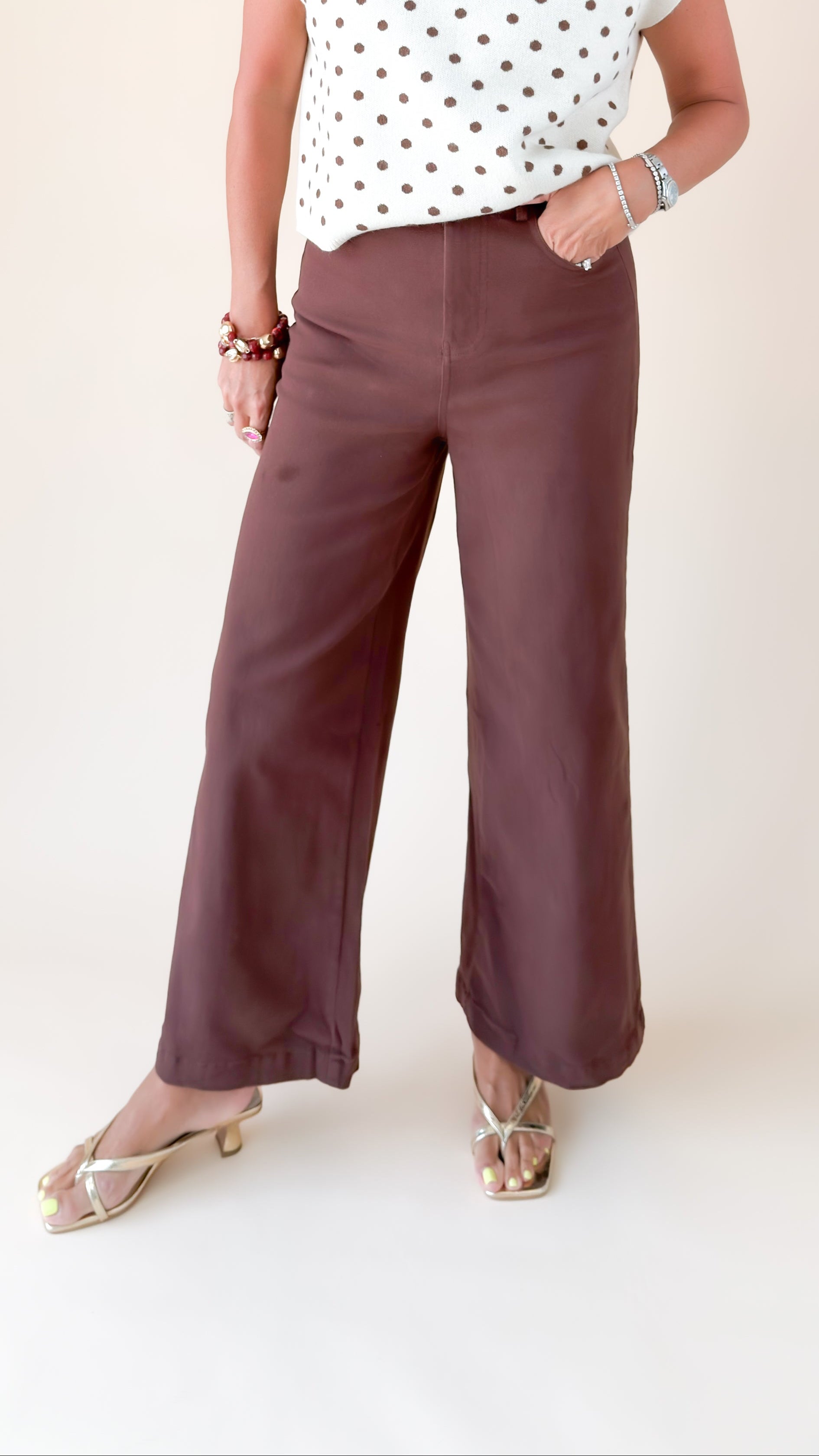 Wide Leg Jean/Mocha