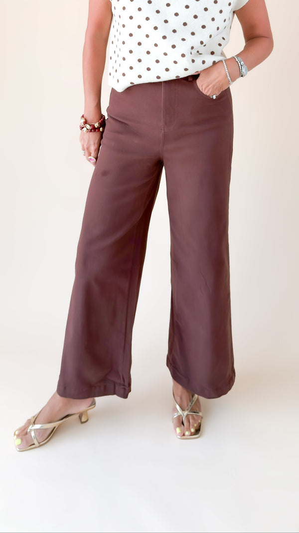 Wide Leg Jean/Mocha