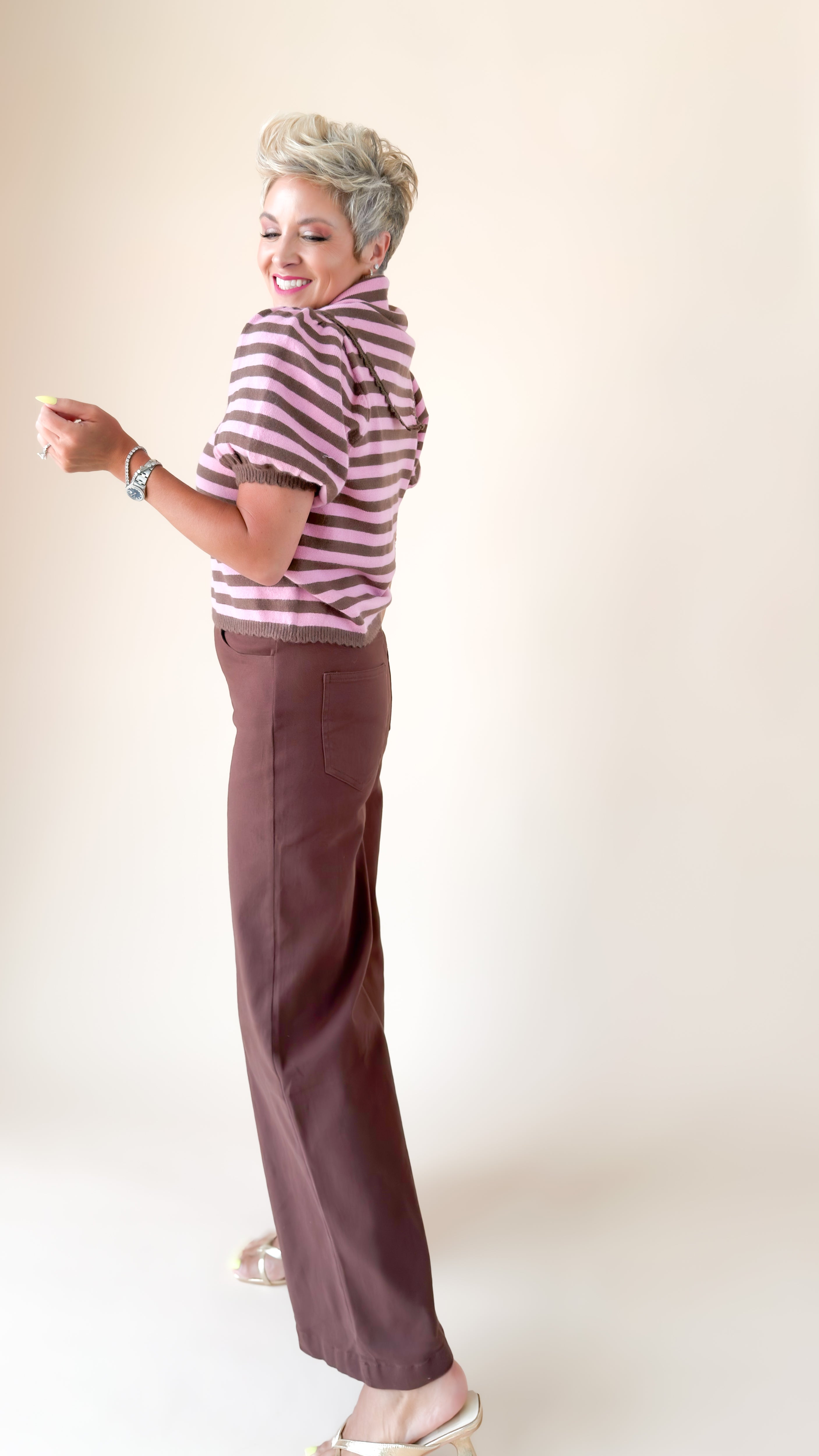 Wide Leg Jean/Mocha