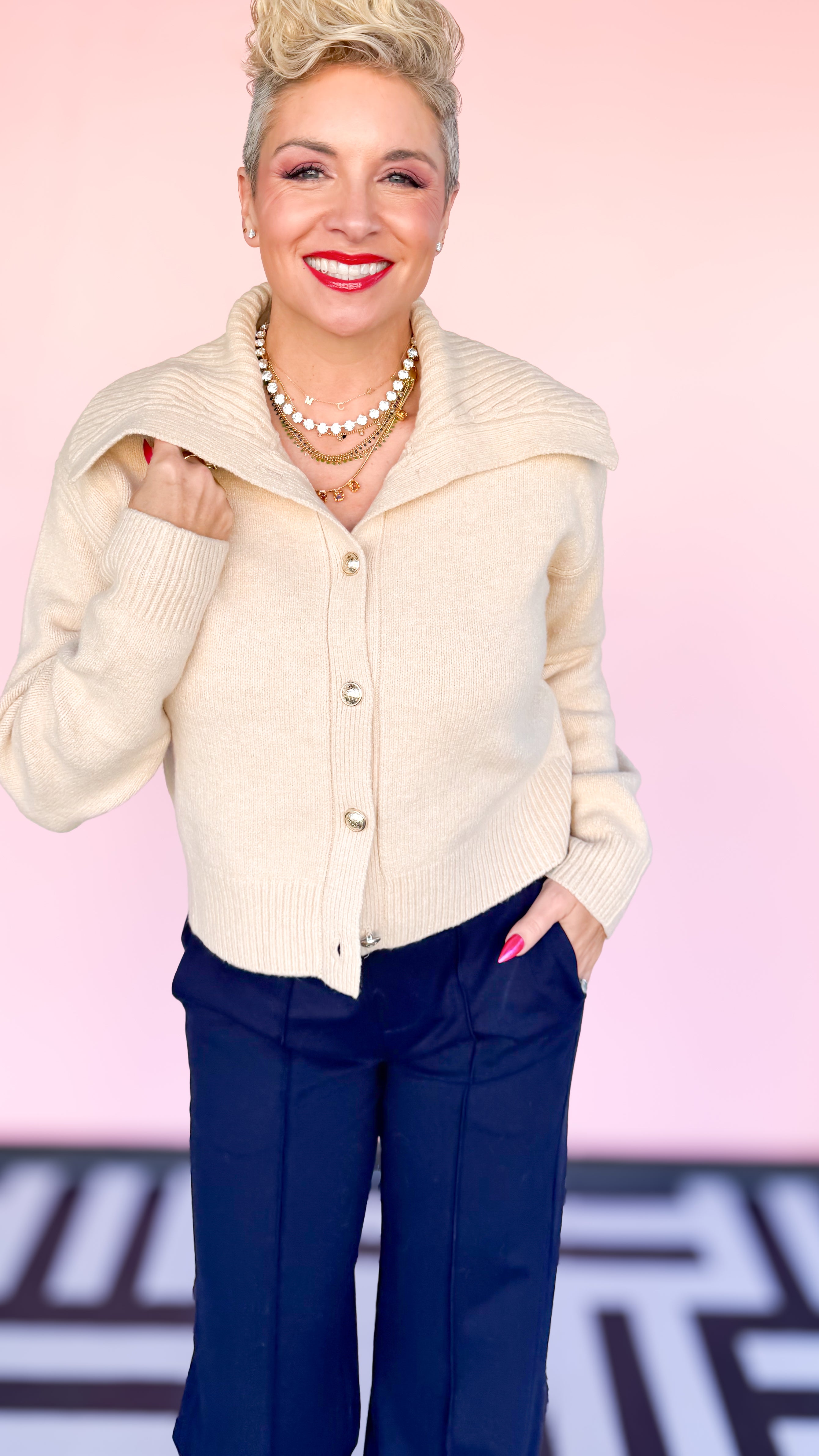 Holmen Cardigan Macaroon