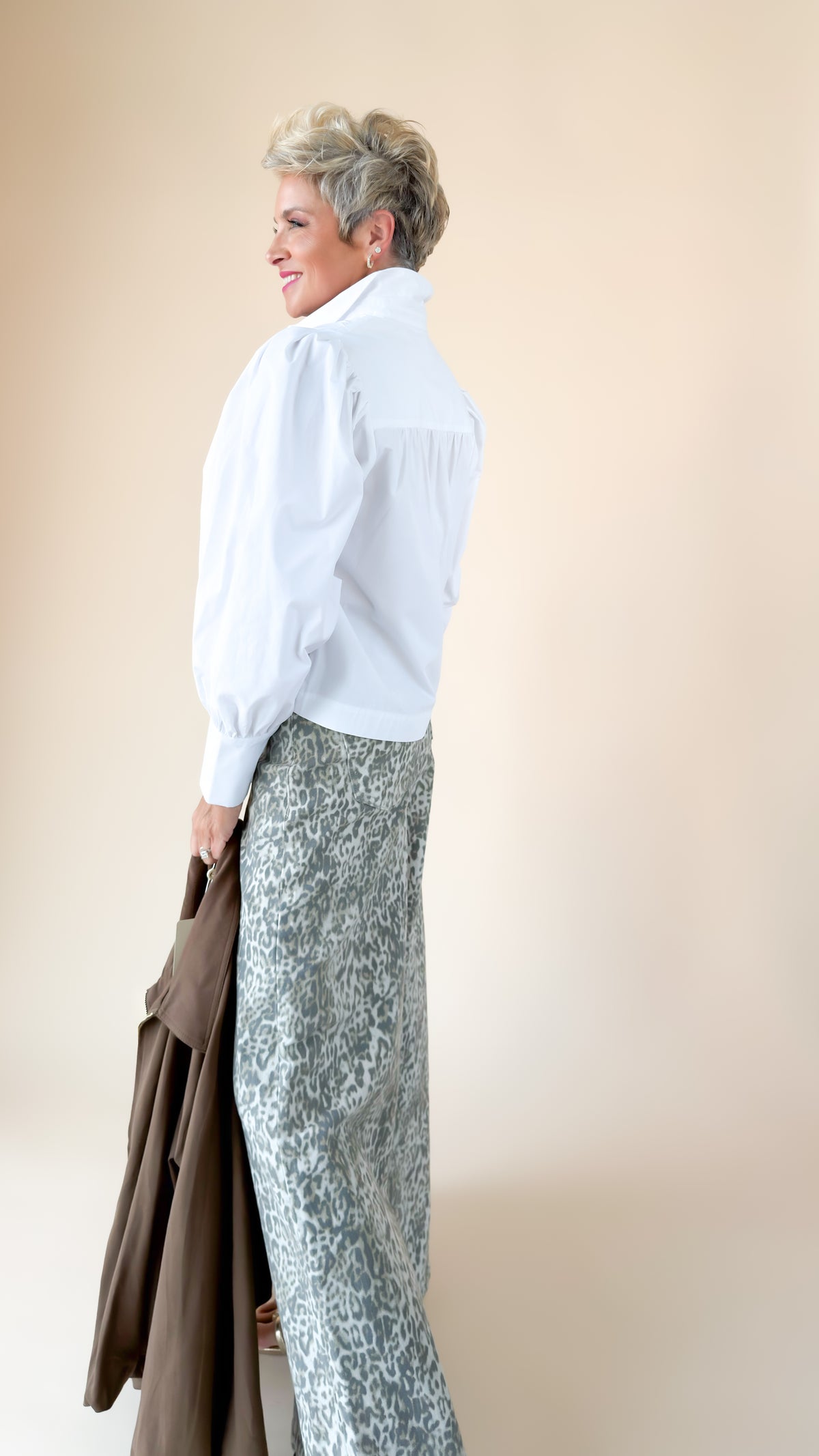 Puff Sleeve Shirt - White