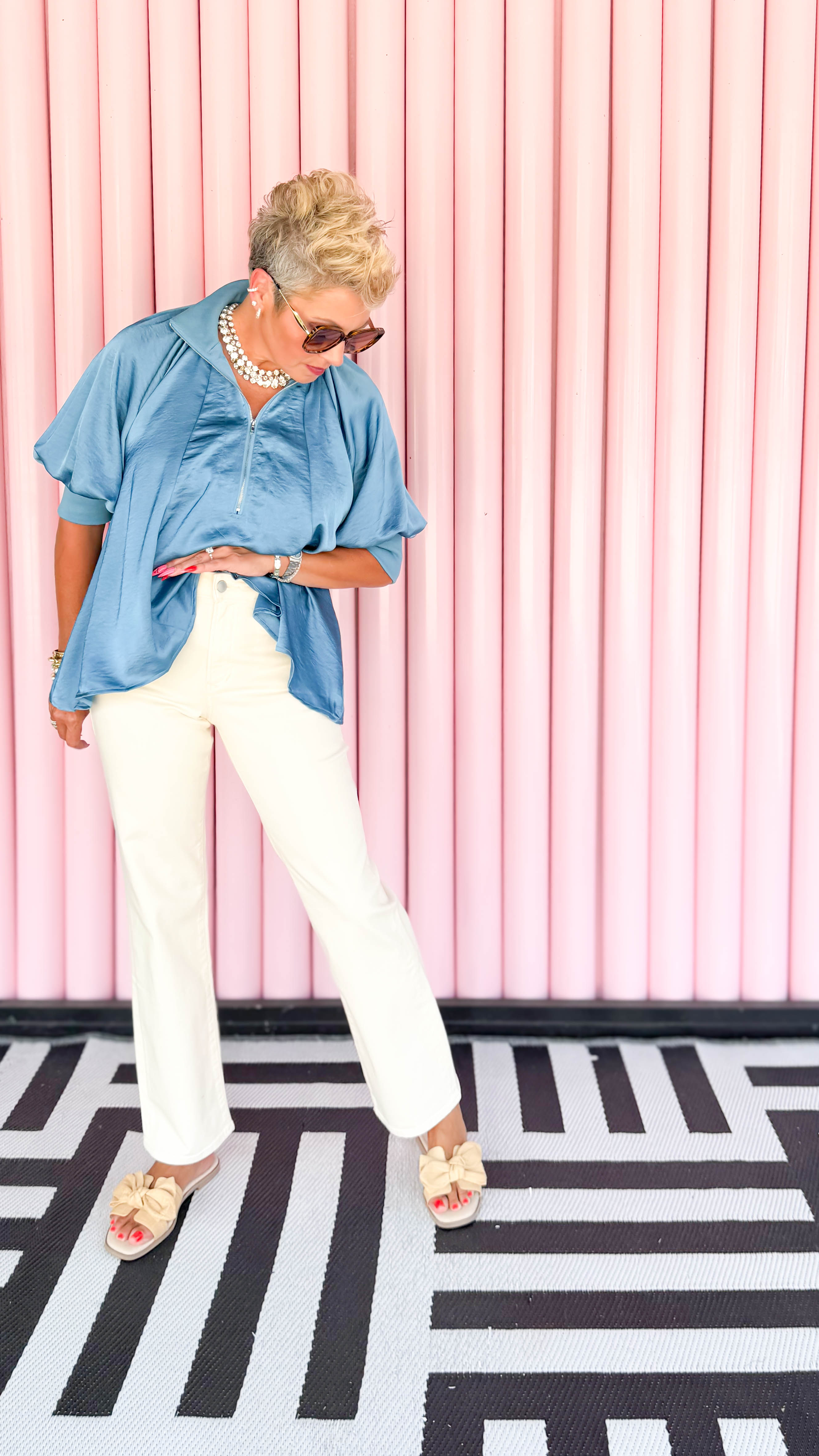 Anika Straight Leg Jean/Wheat