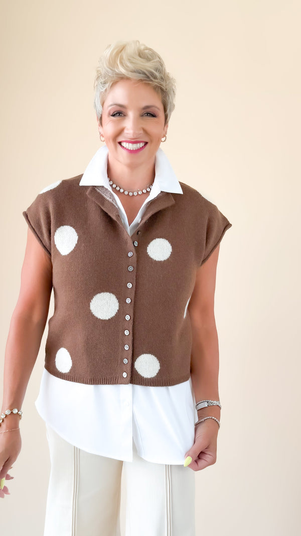 Teresa Polka Dot Cardigan