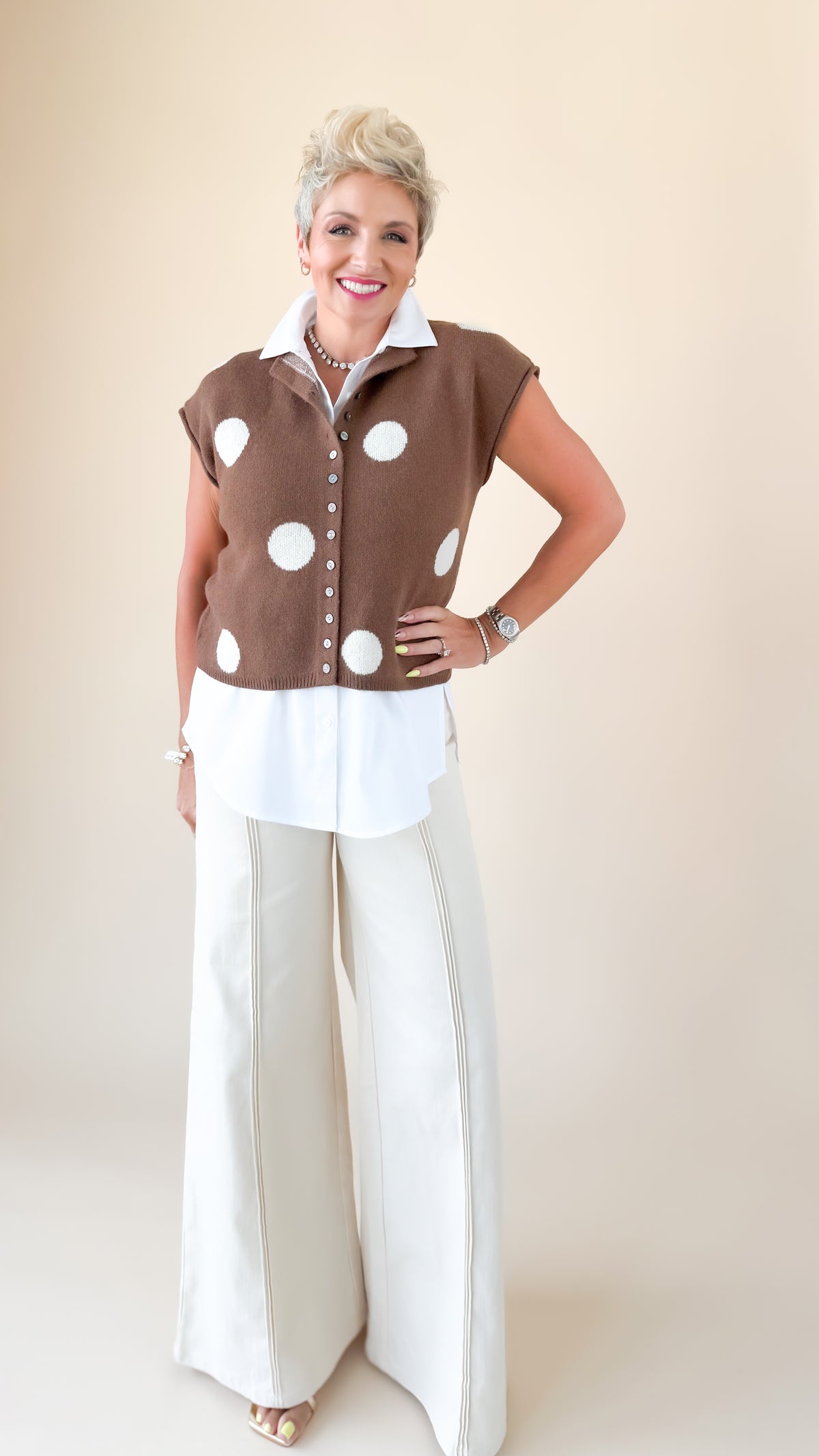 Teresa Polka Dot Cardigan