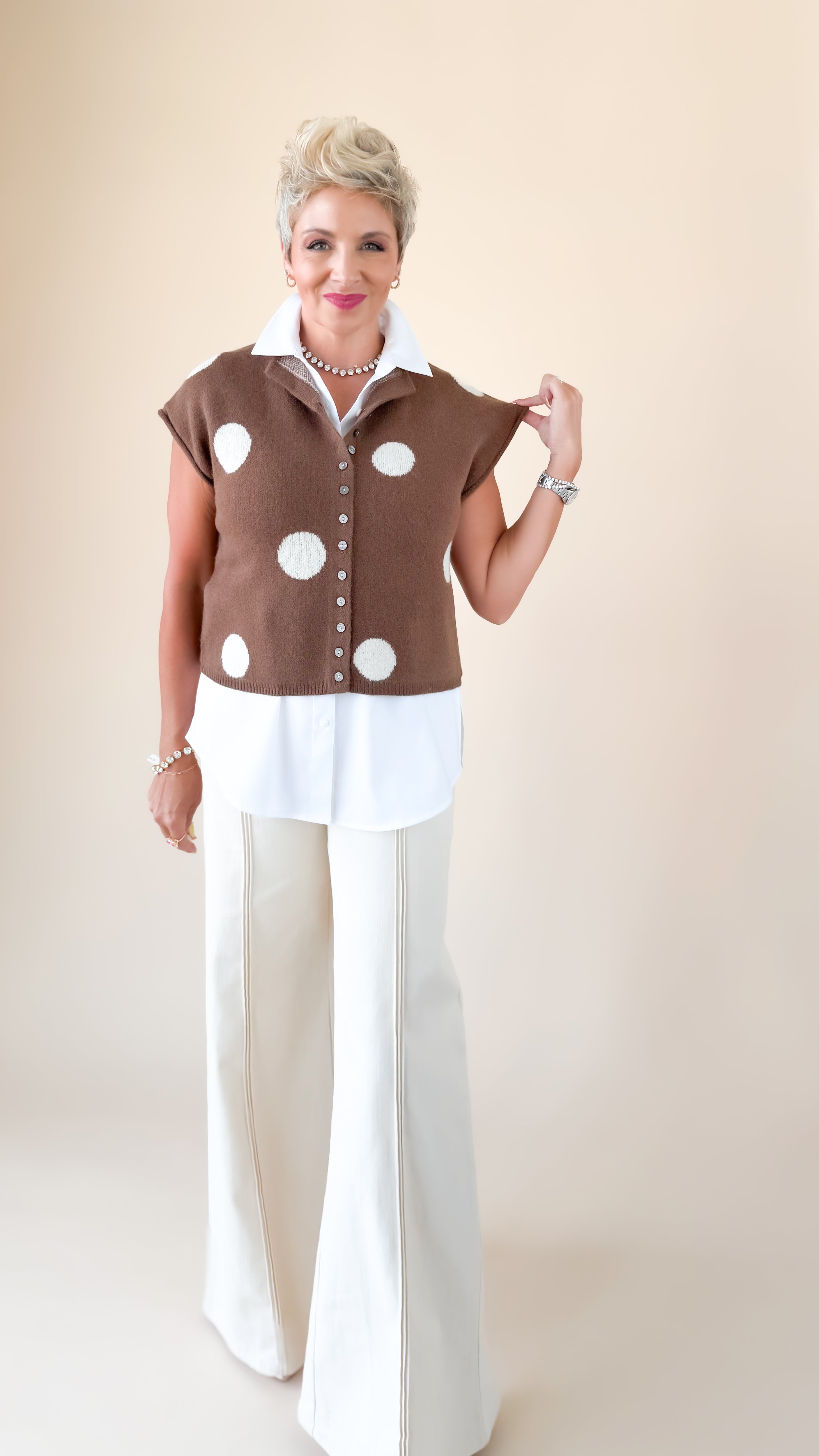 Teresa Polka Dot Cardigan