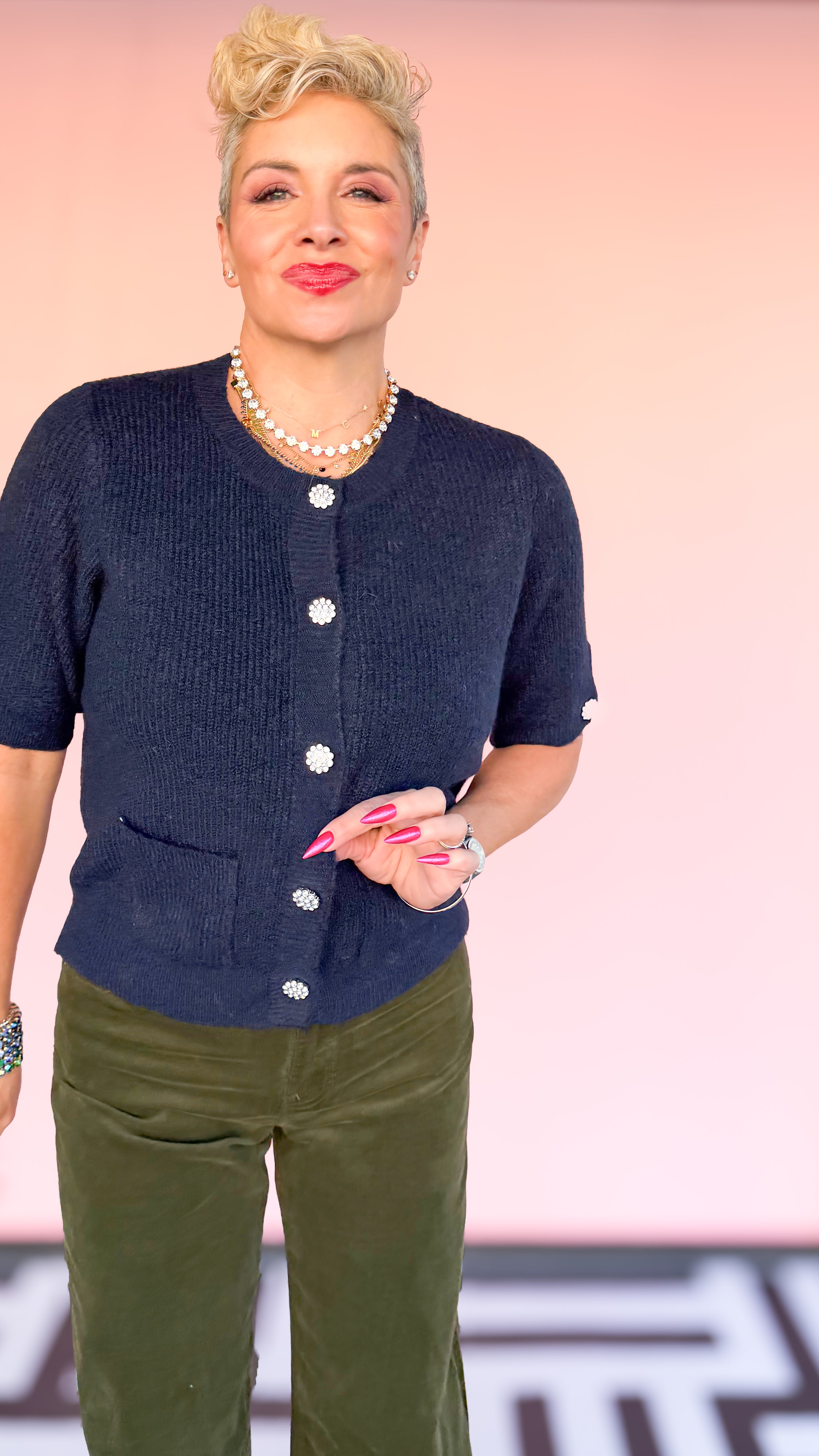 Short Sleeve Cardi Sweater