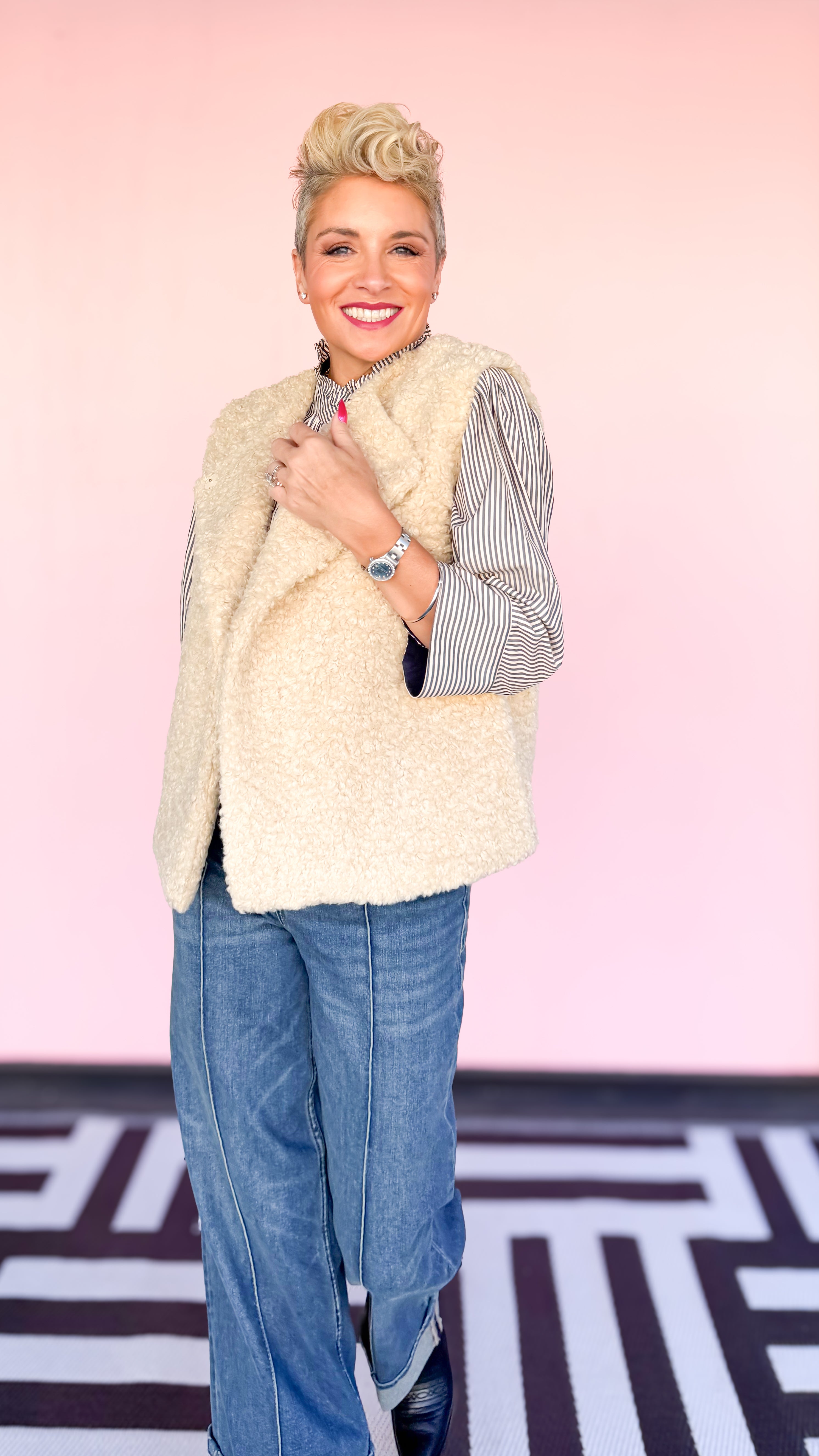 Crossover Sherpa Vest/Tan