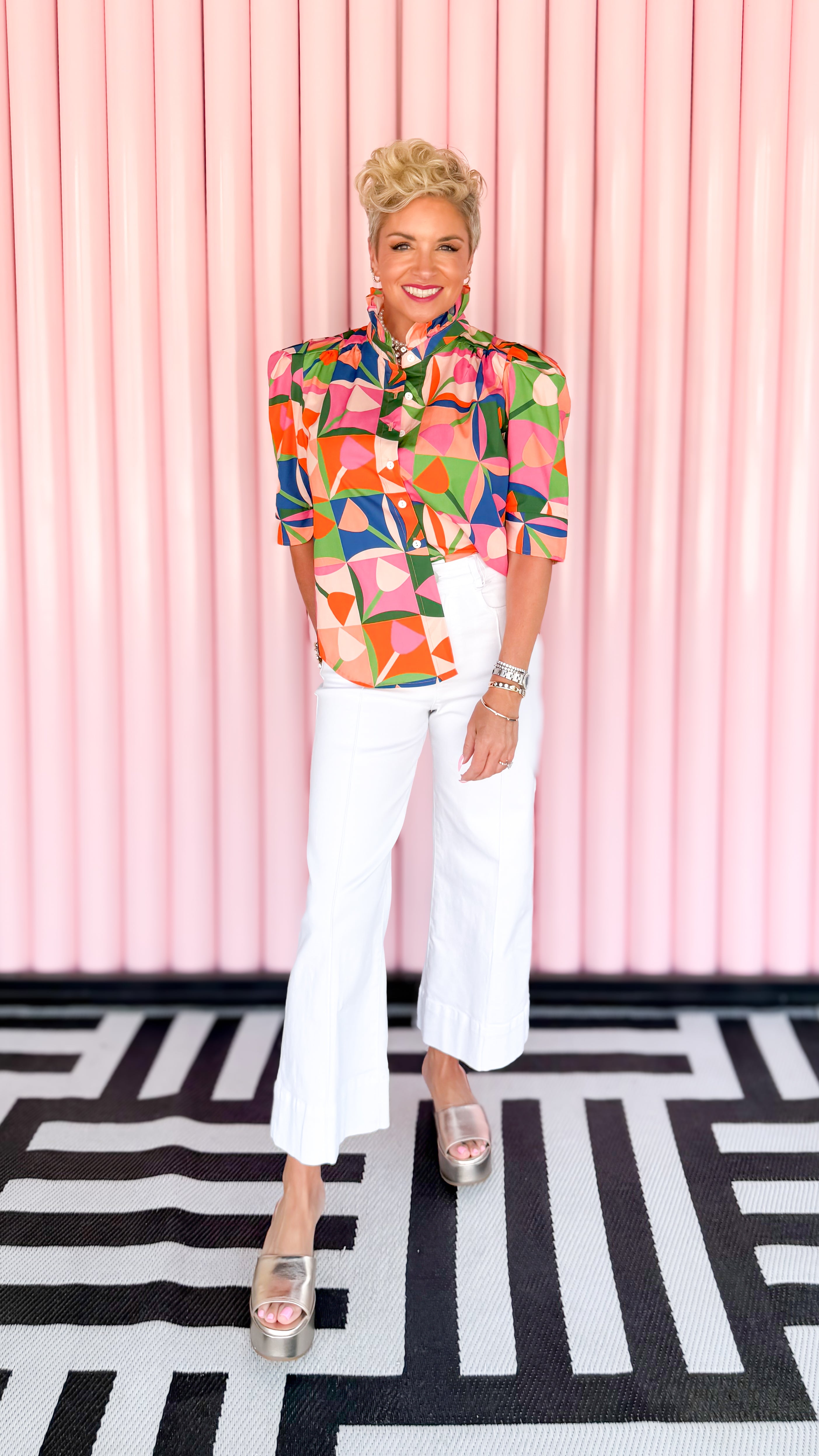 Petal Pop Multi Colored Top