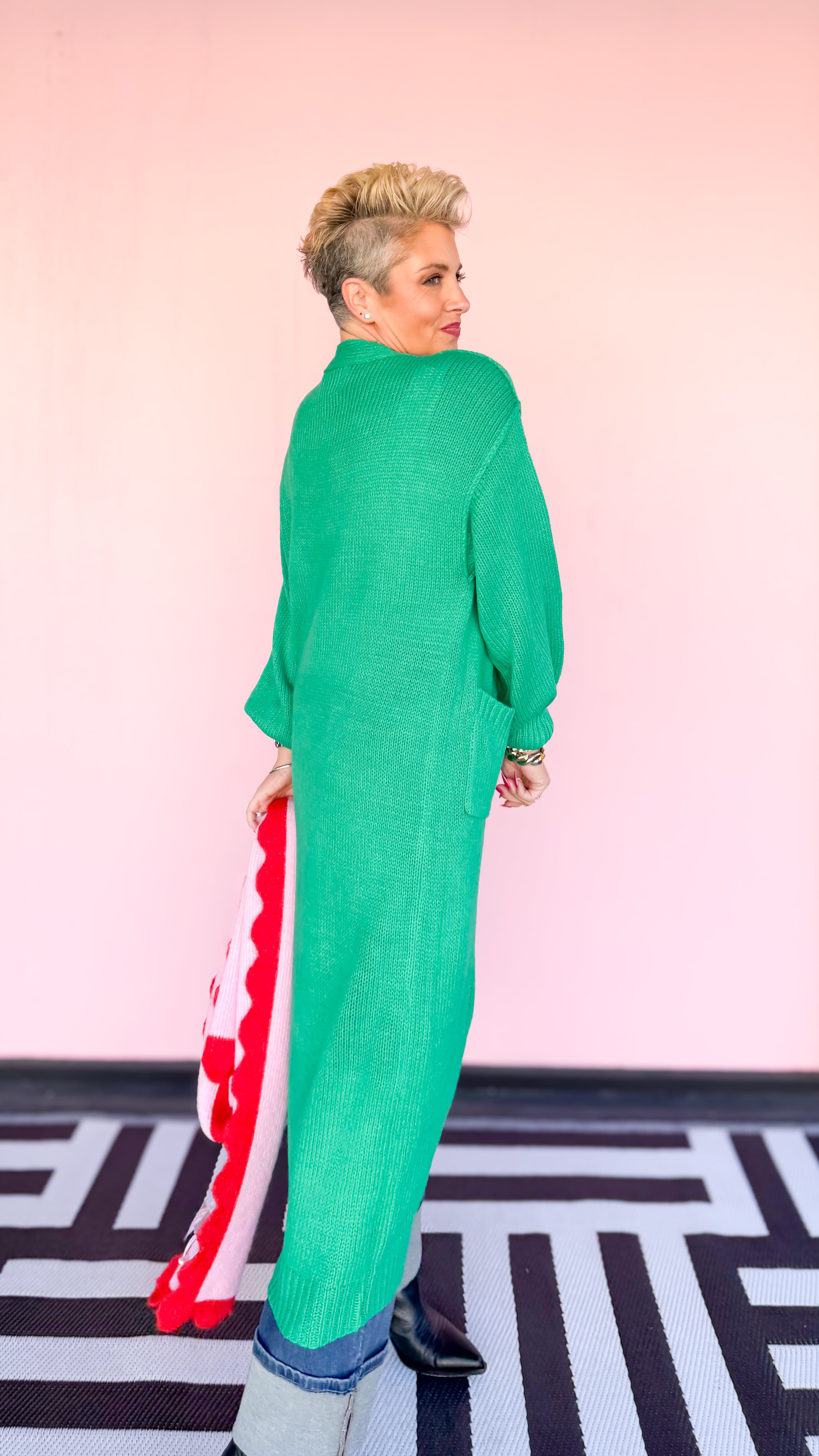 Knit Duster/Green