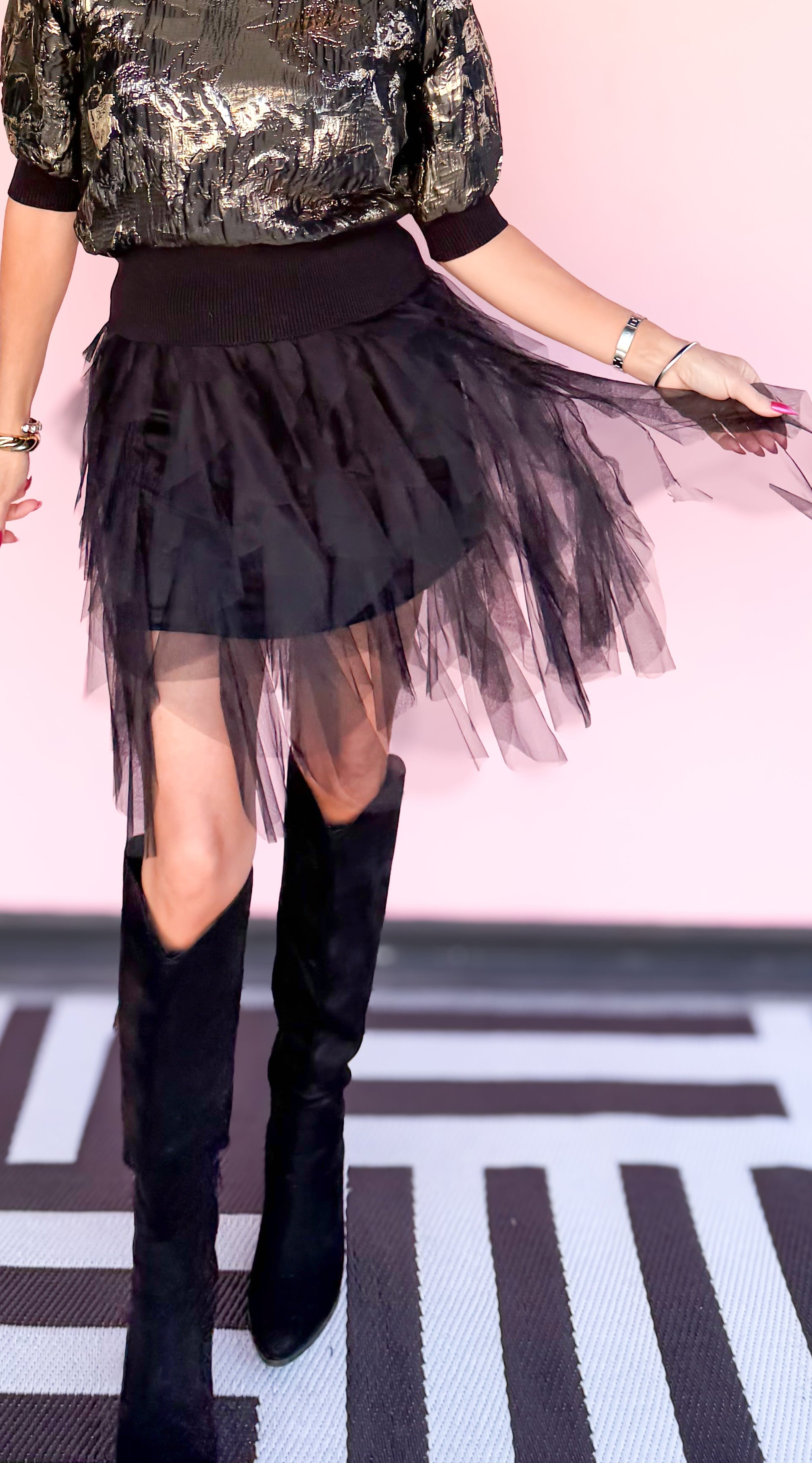 Black Tulle Skirt