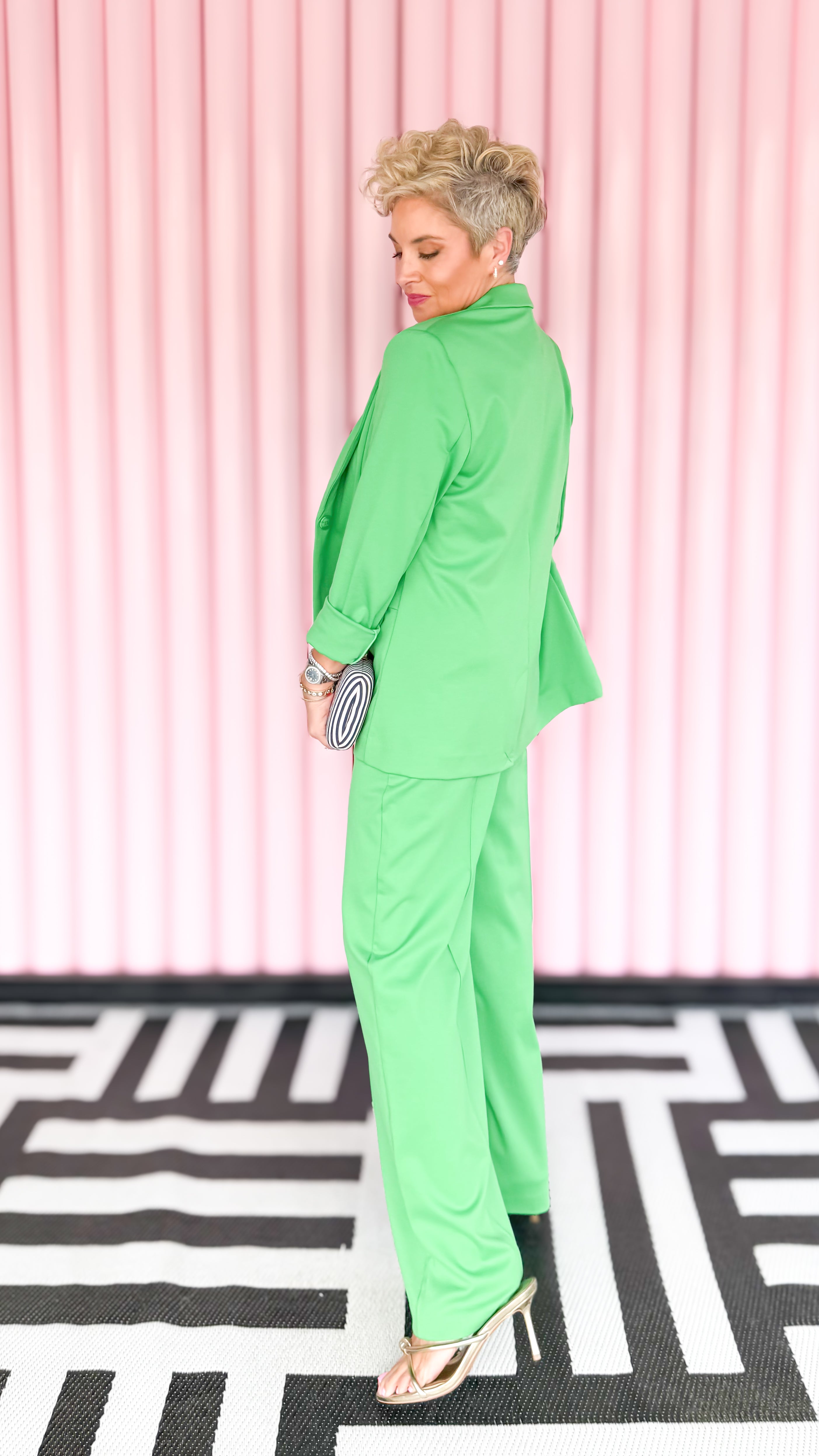 Natalie Knit Blazer/Green