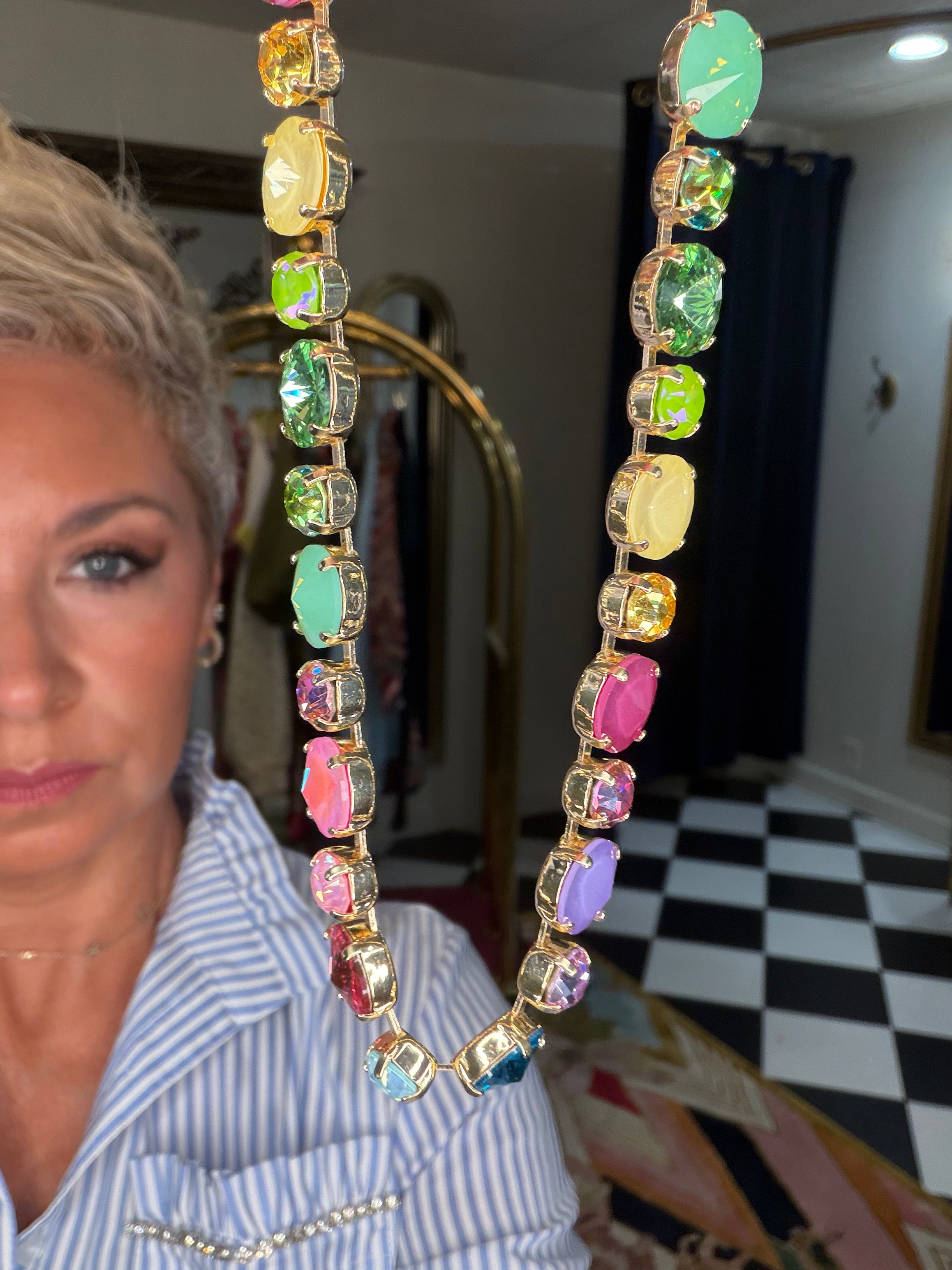 Magnetic Crystal Stone Necklace