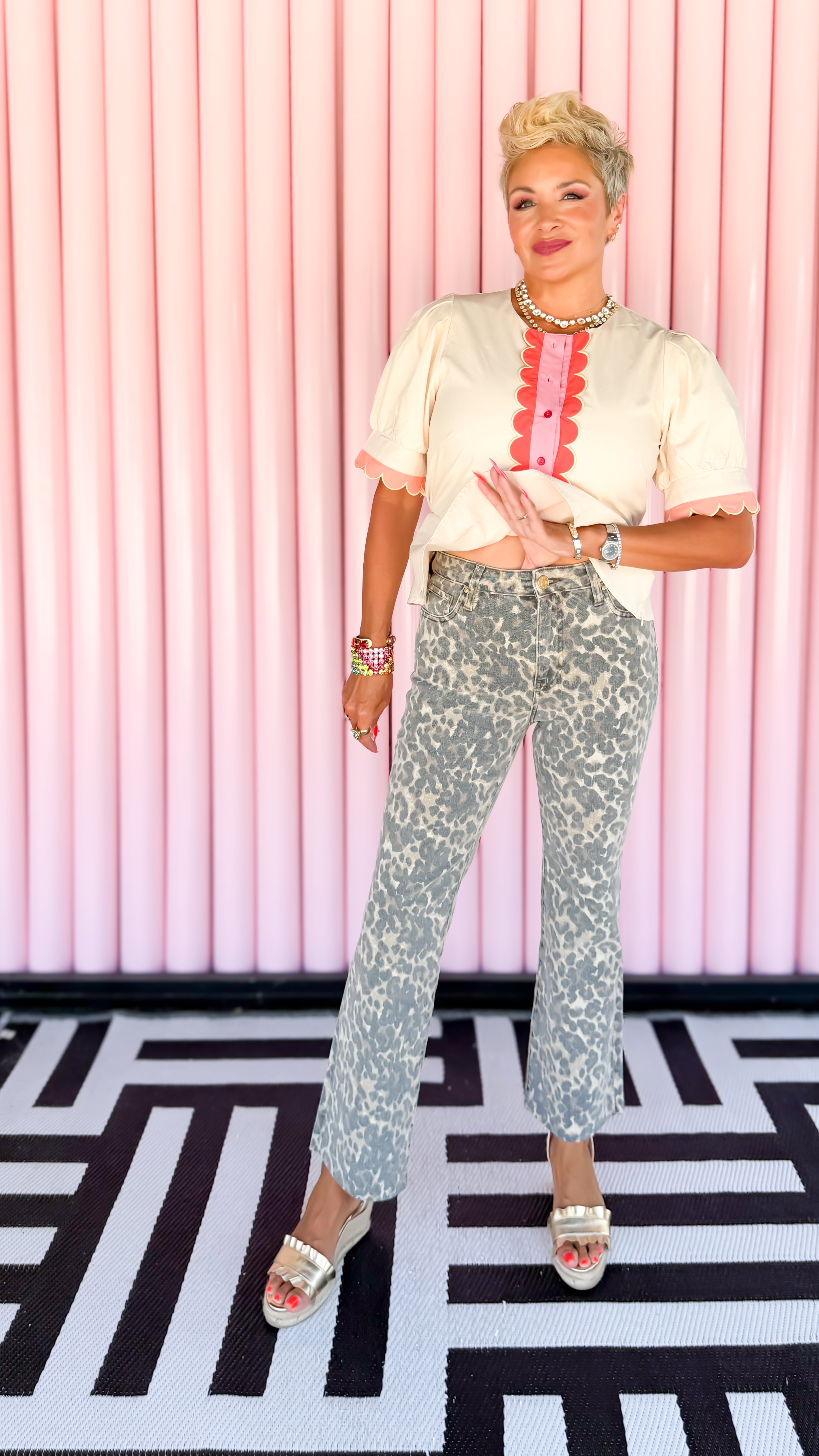 Kelsey Leopard Jeans