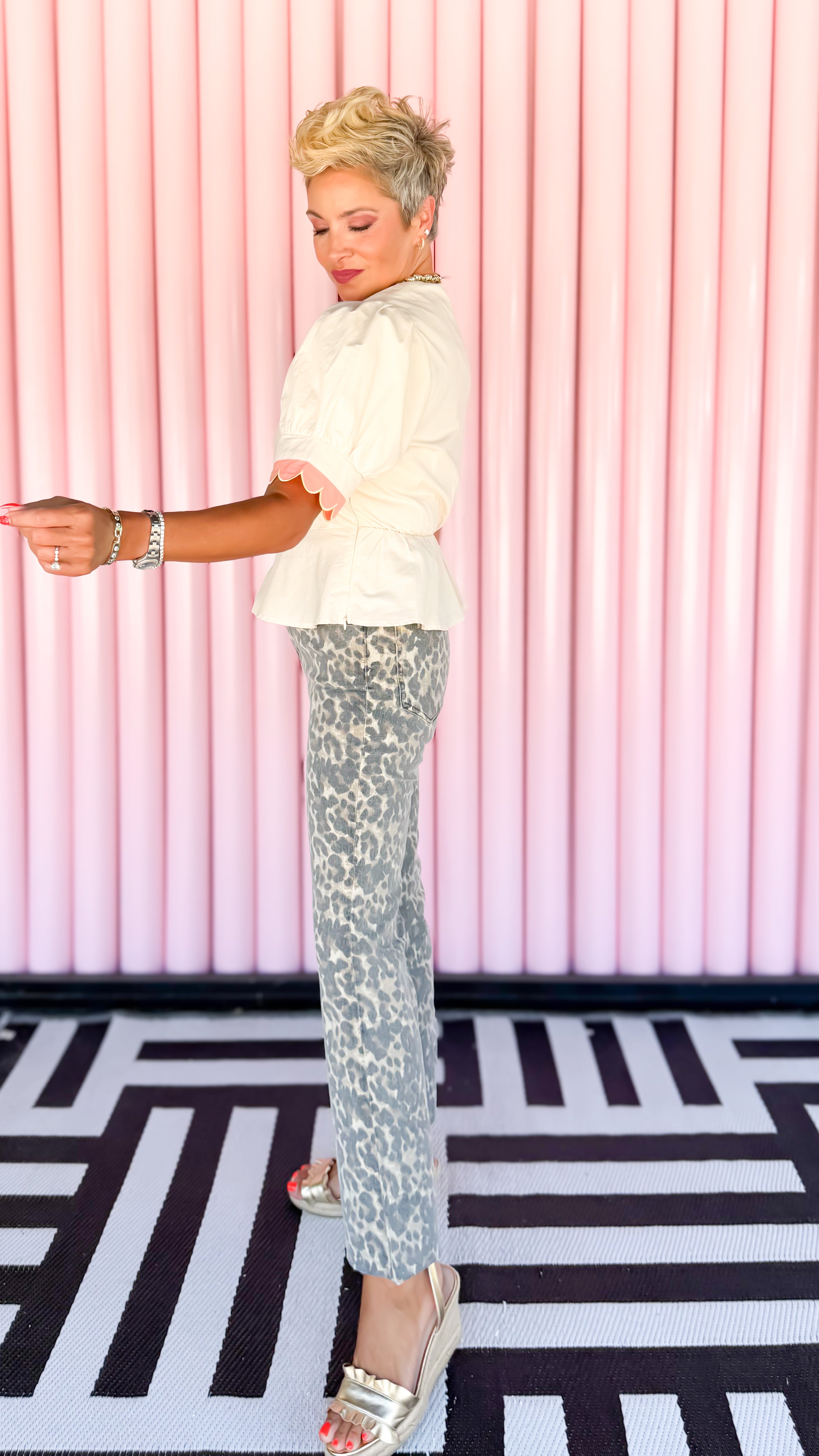 Kelsey Leopard Jeans