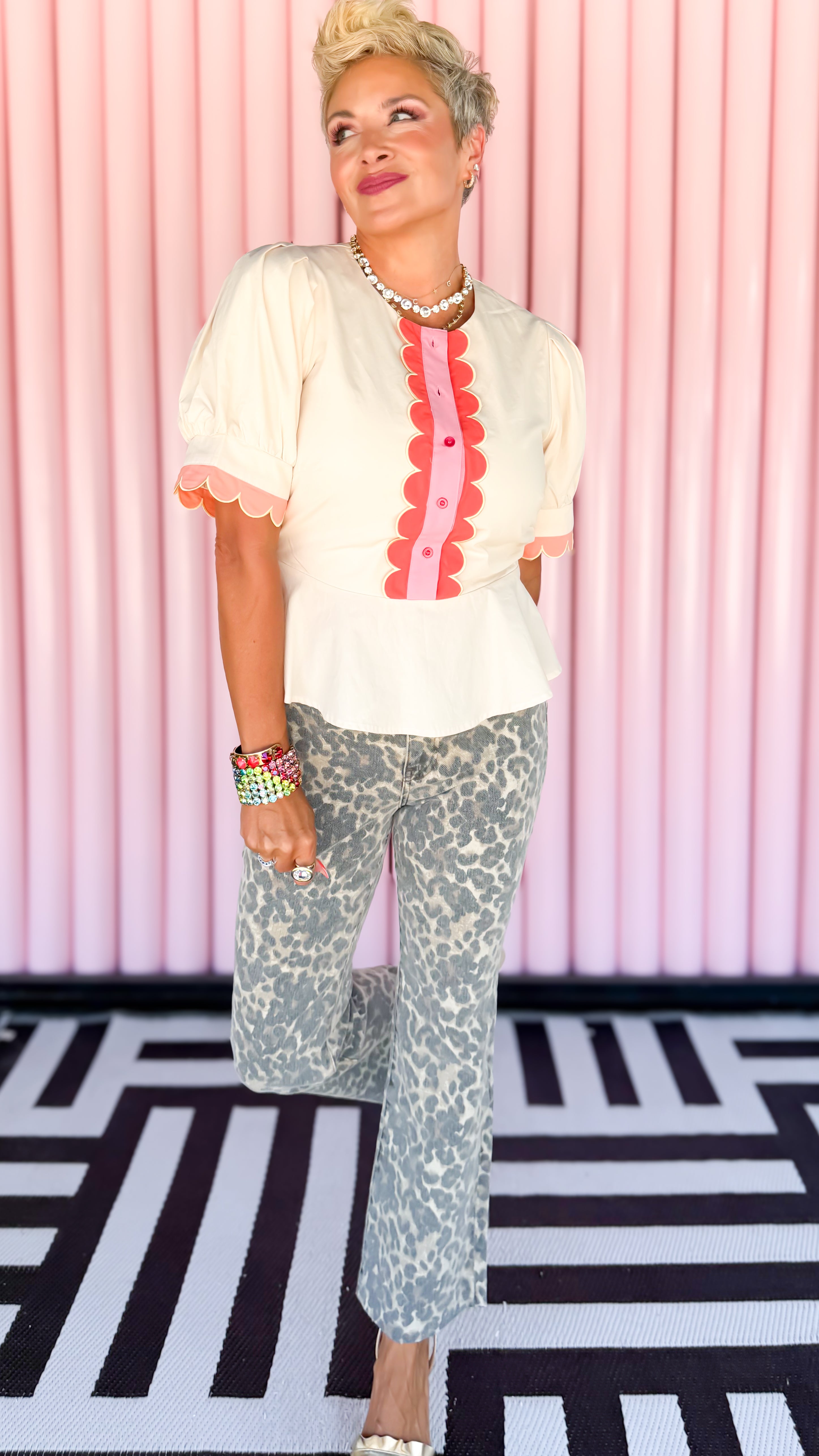 Kelsey Leopard Jeans