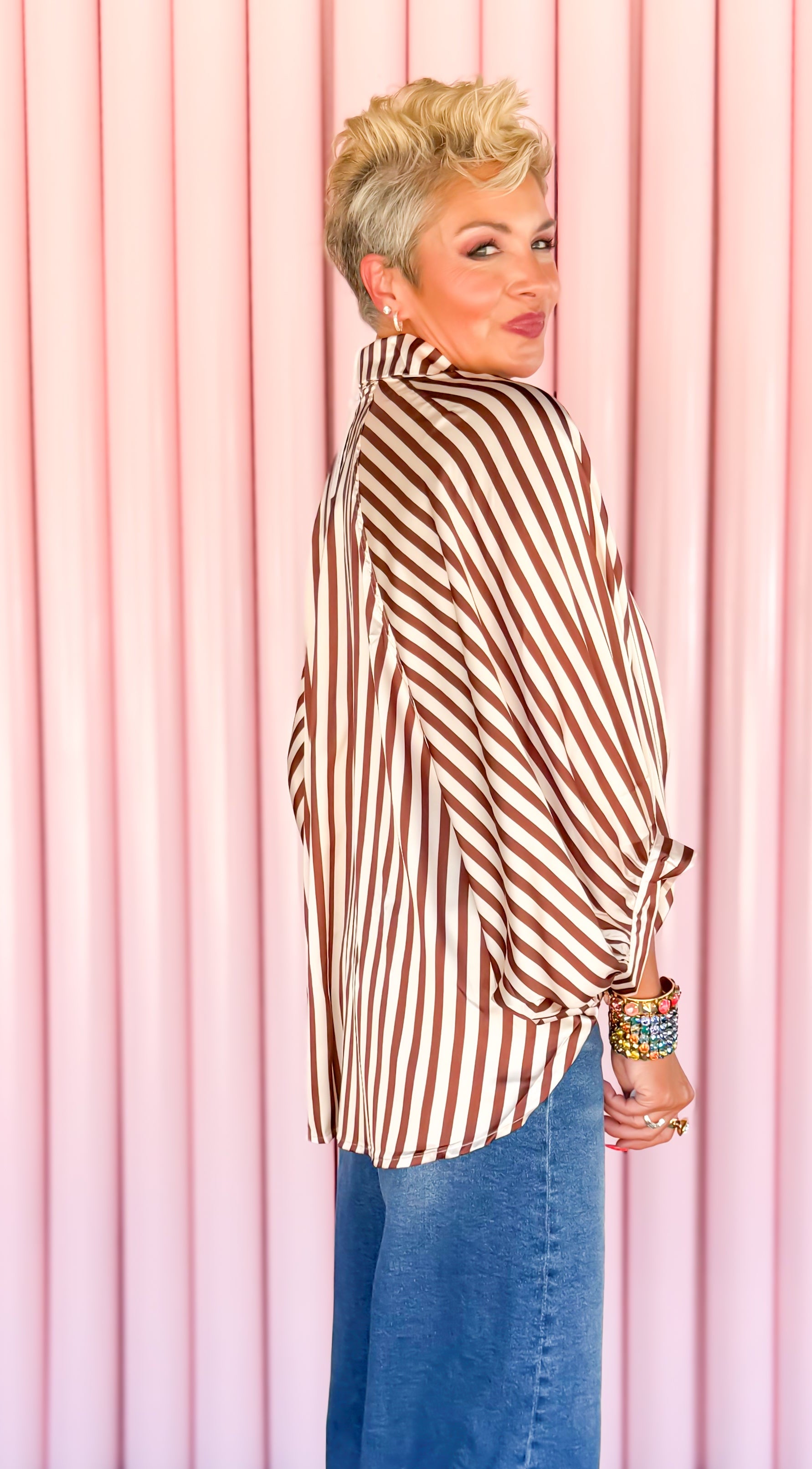 Oversized Dolman Sleeve Top/Mocha