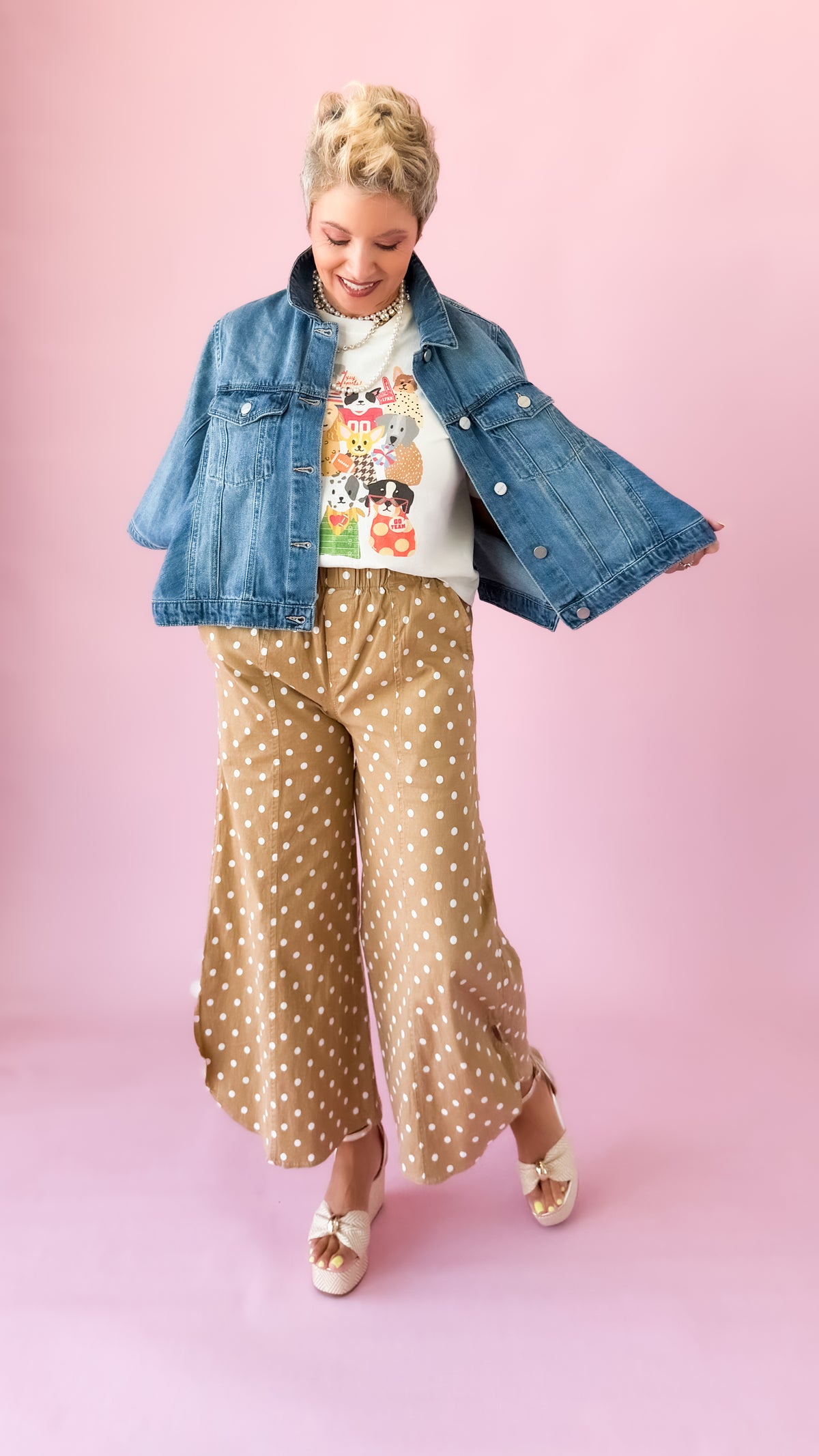 Edna Cape Jacket/Light Denim