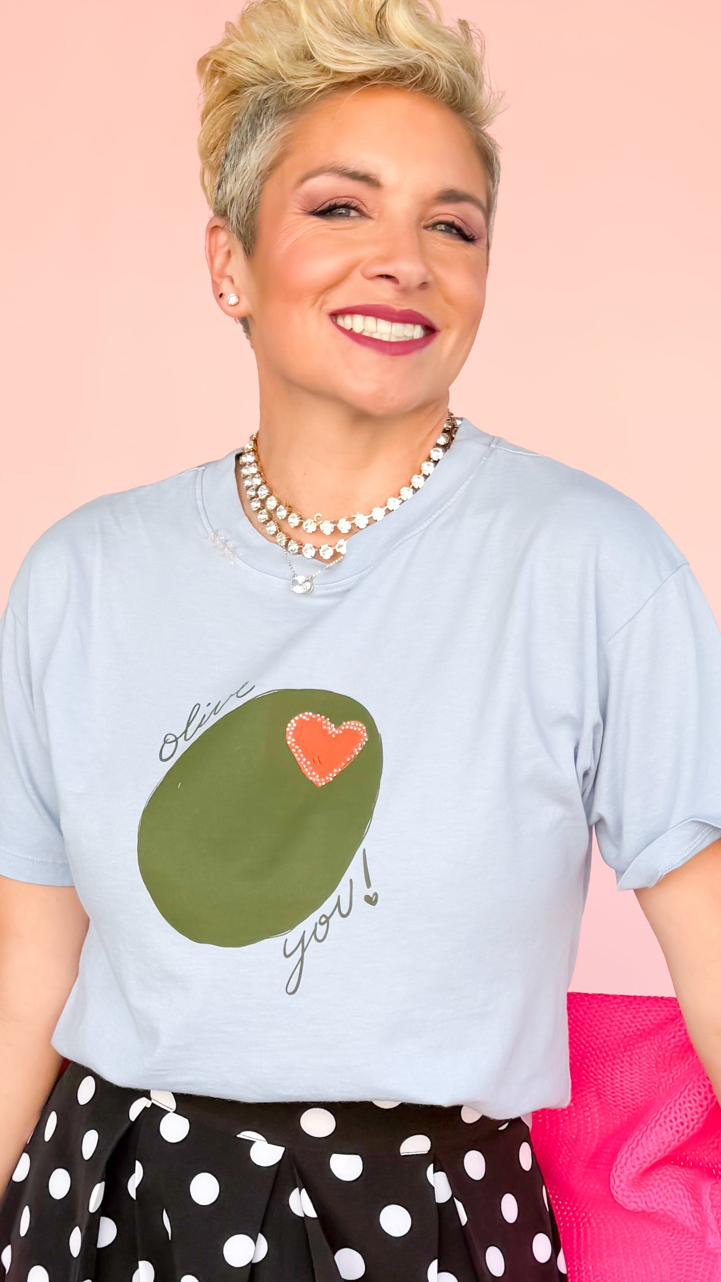 Olive You Cropped Tee