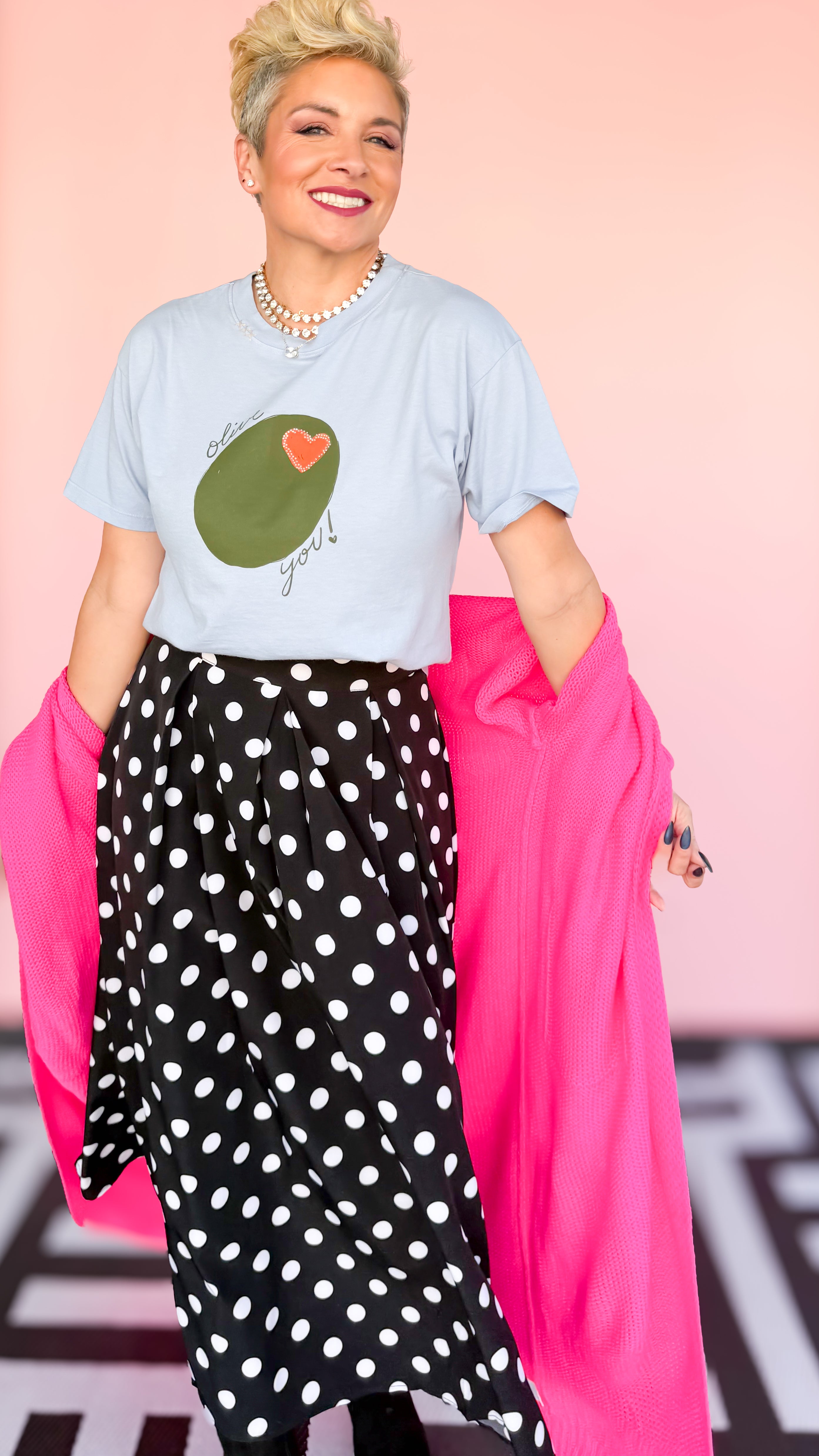 Olive You Cropped Tee