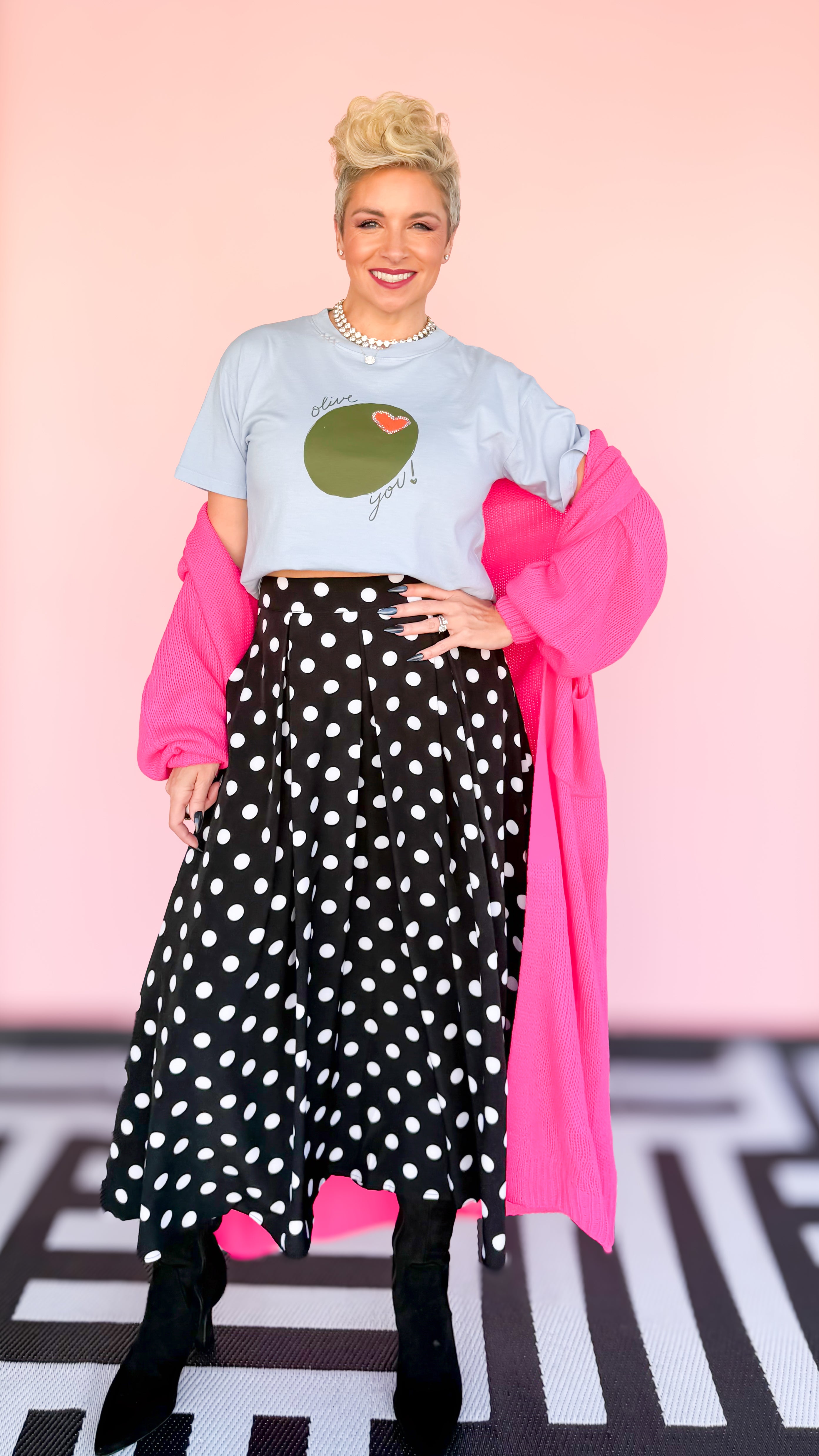 Olive You Cropped Tee