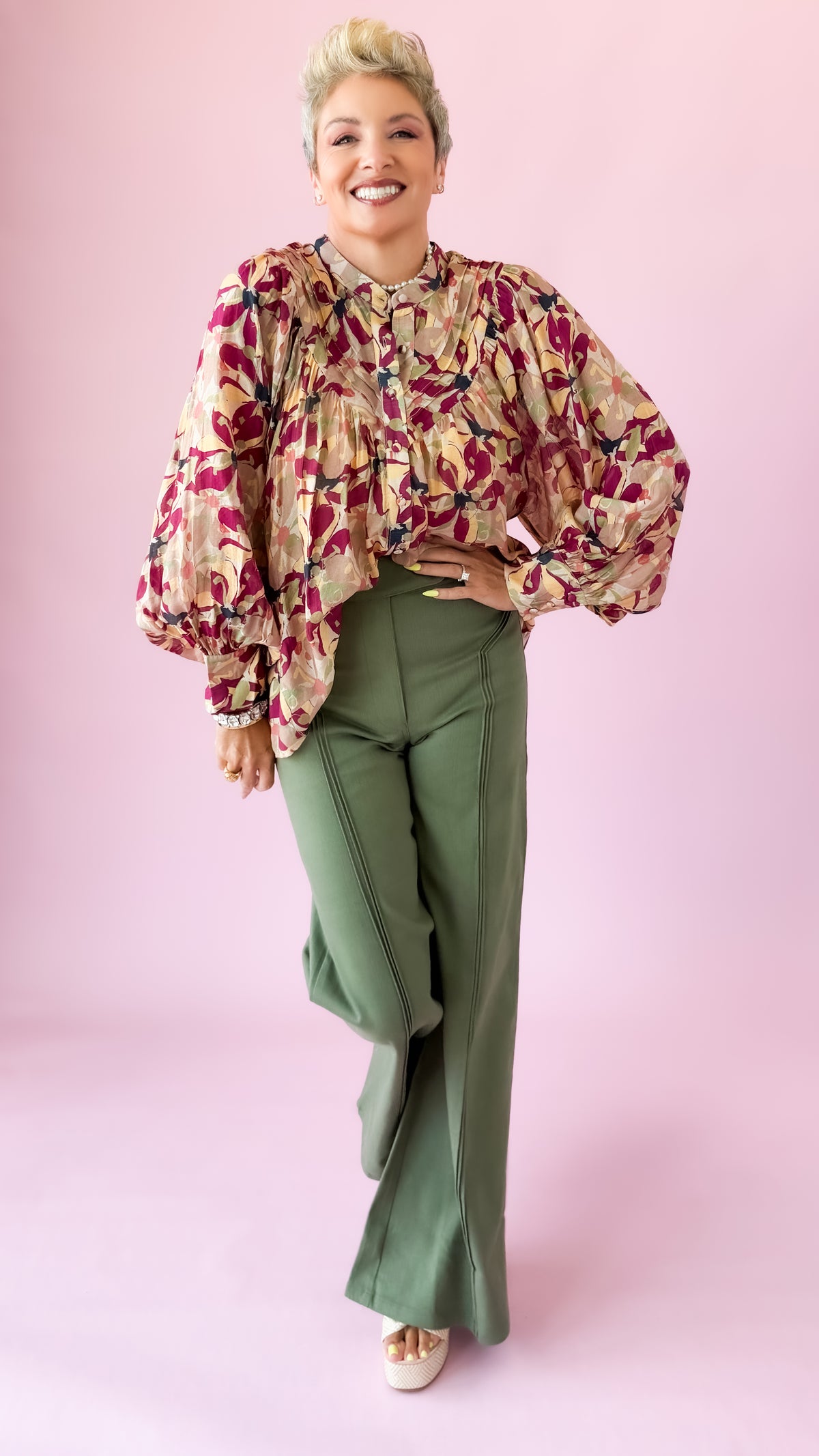 Botanical Print Top