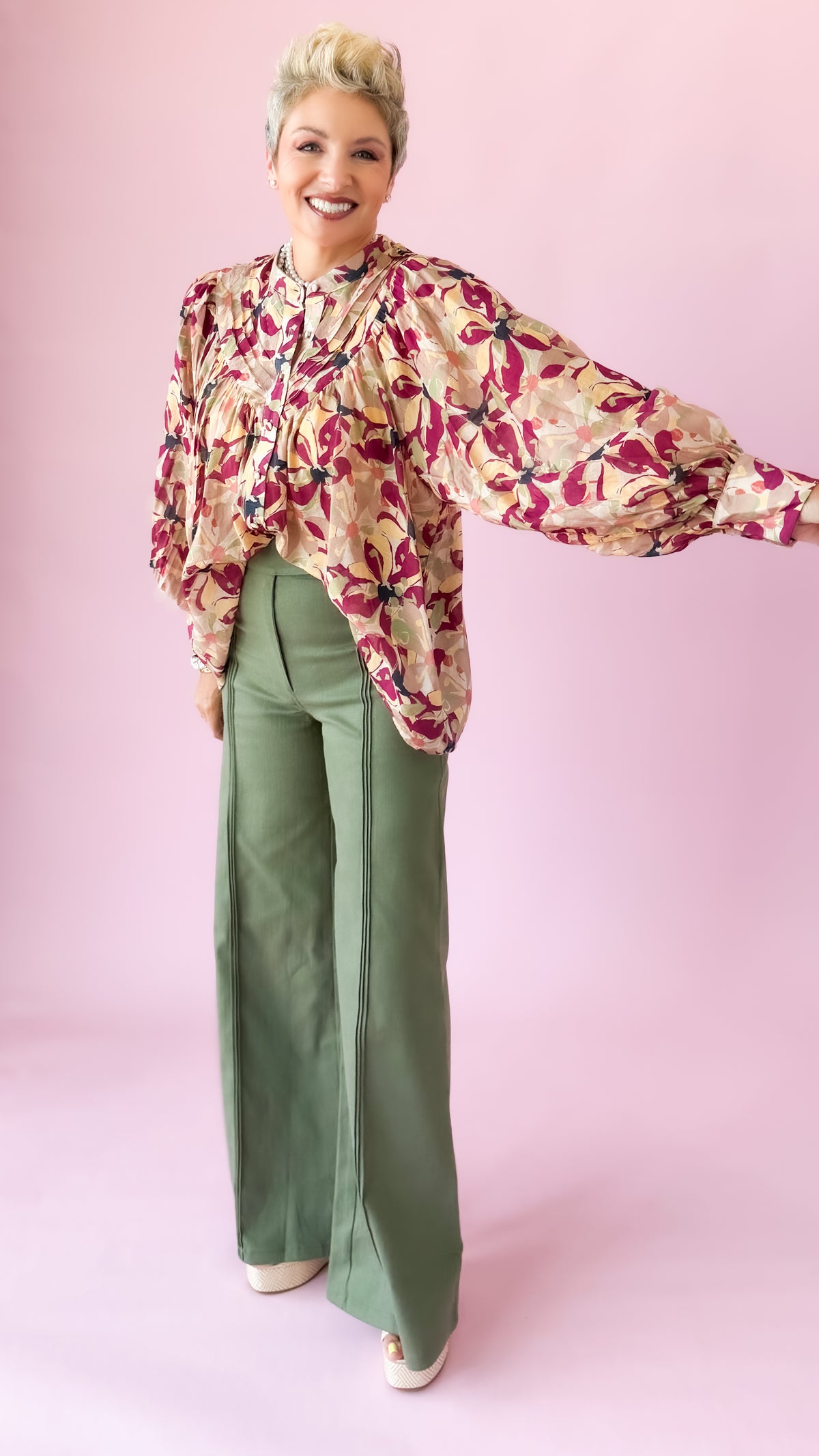 Botanical Print Top