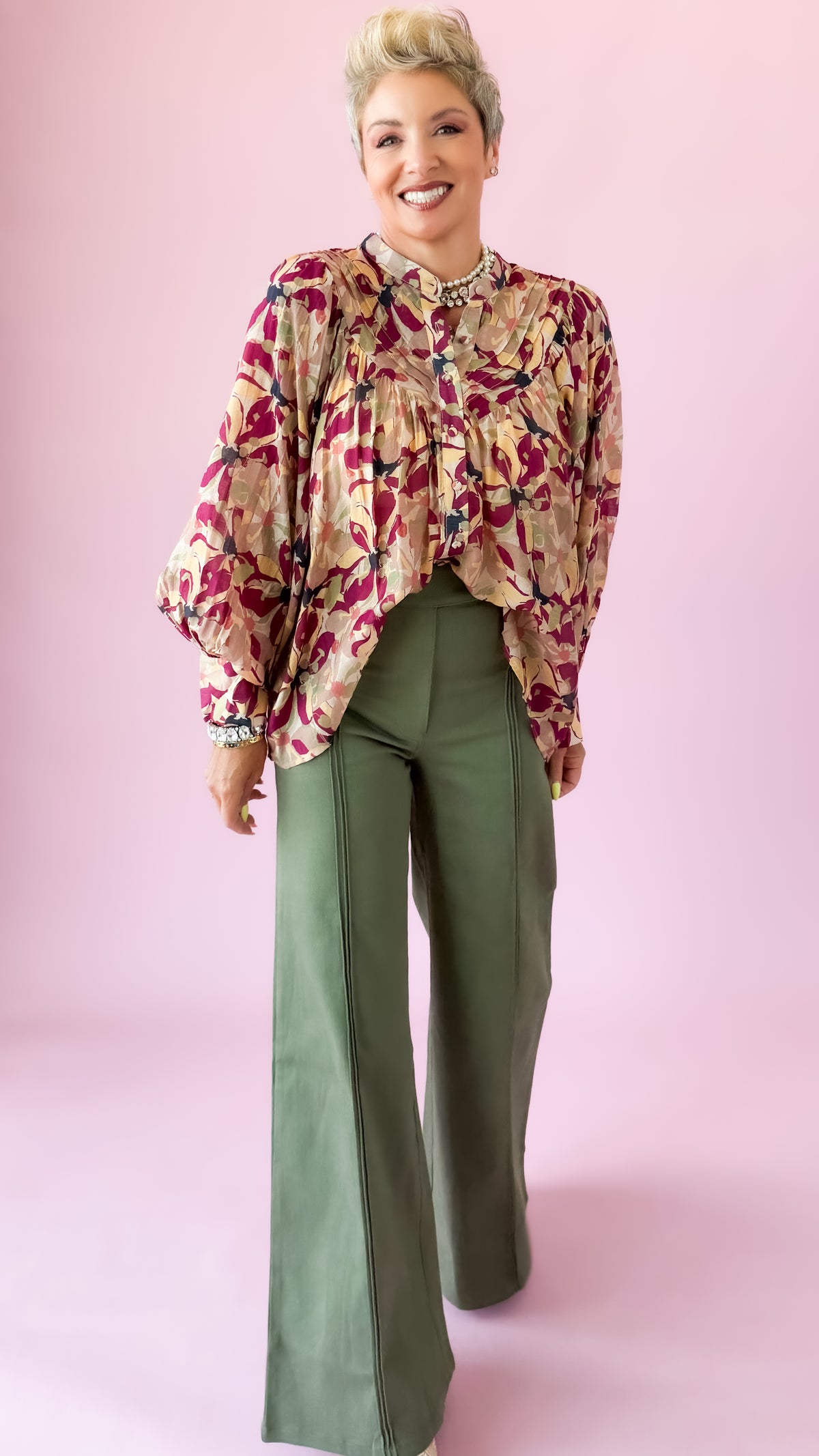 Botanical Print Top