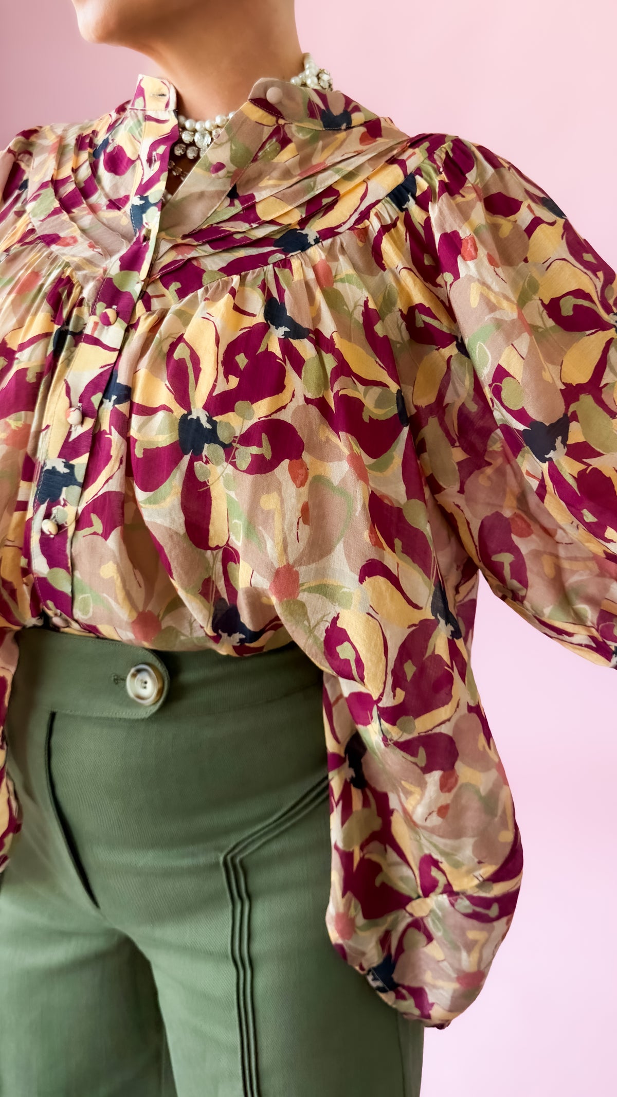 Botanical Print Top