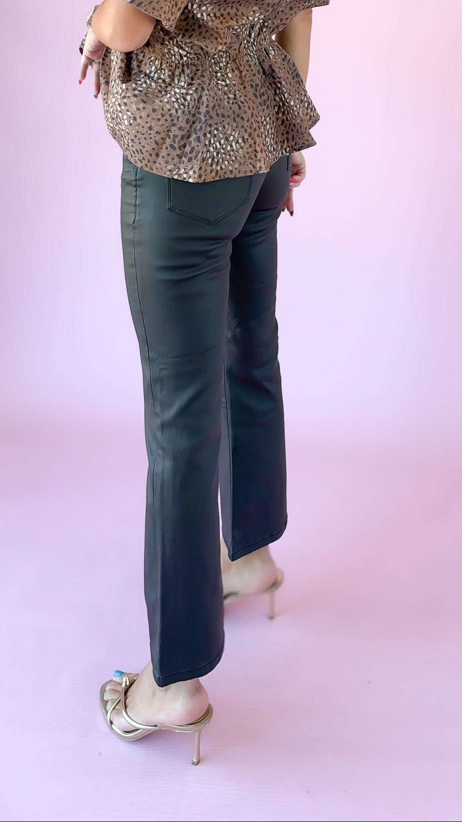Jeanne Cropped Jeans/Black