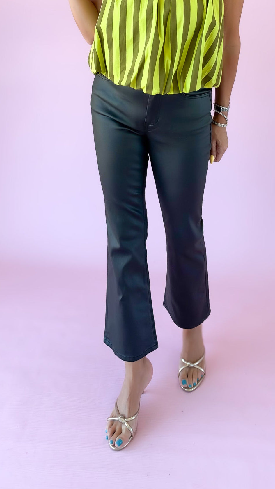 Jeanne Cropped Jeans/Black
