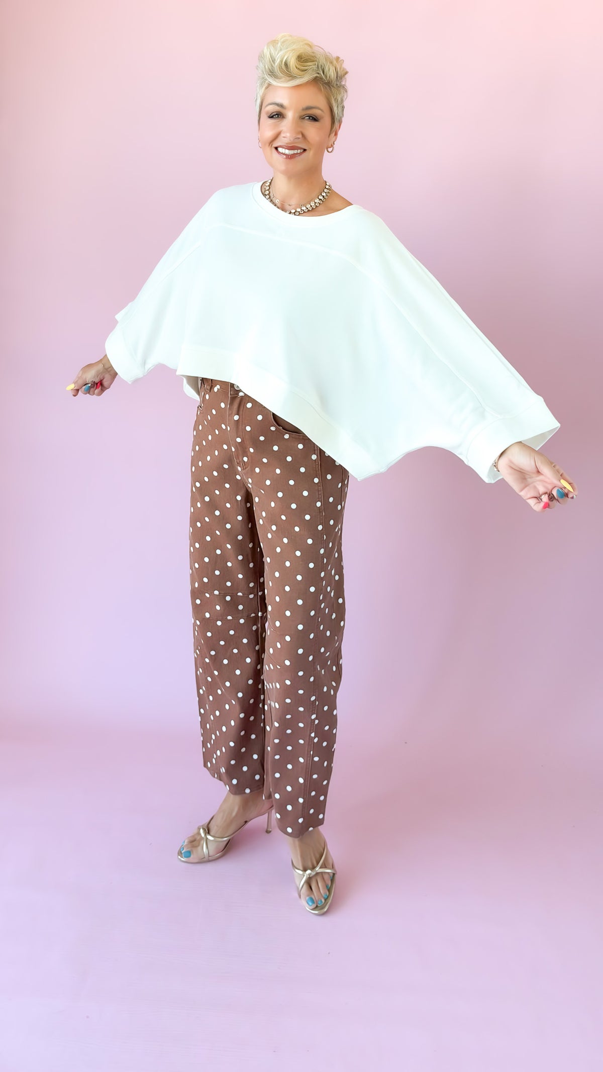 Ovette Barrel Leg Jeans/Brown