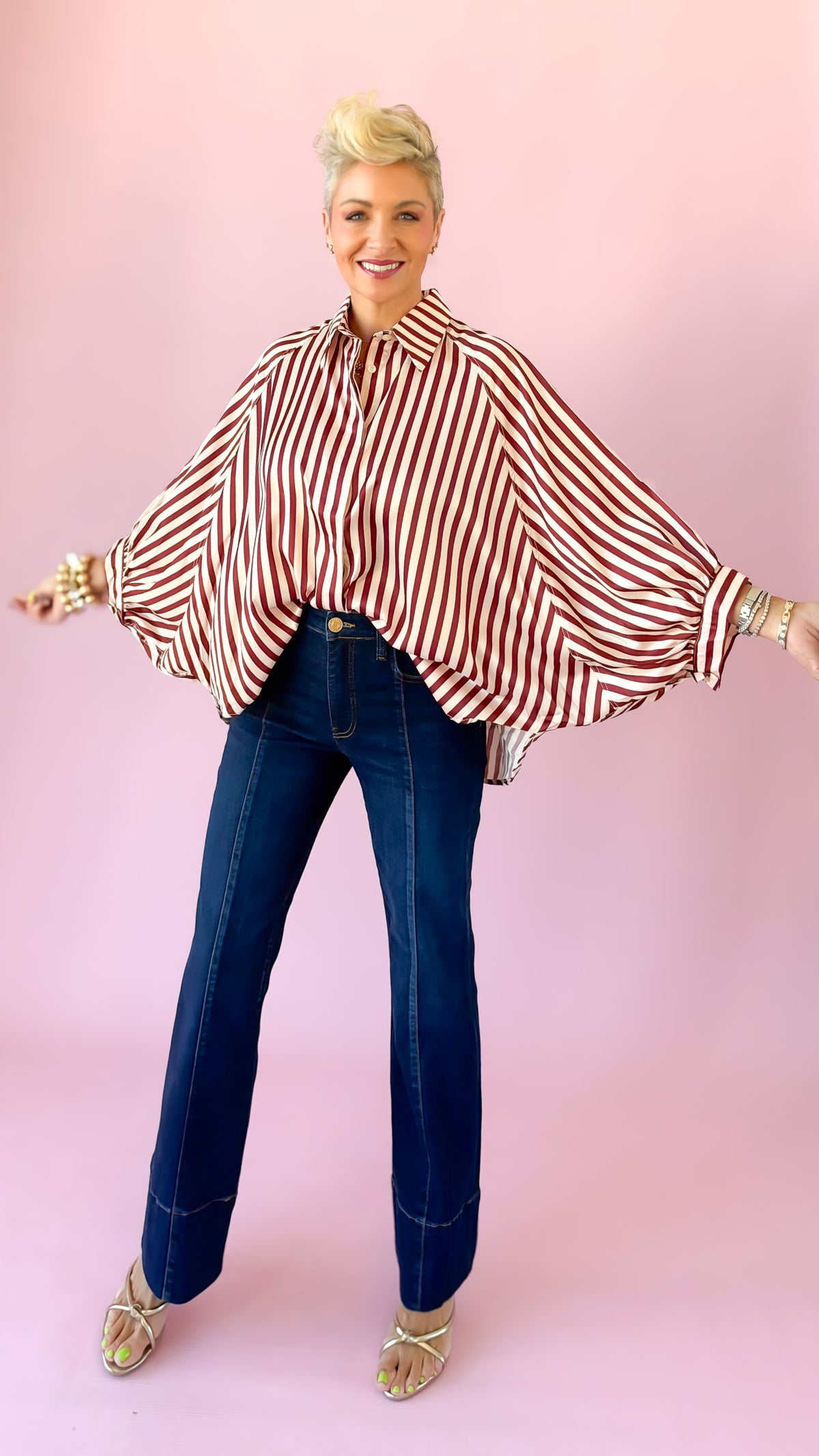 Oversized Dolman Sleeve Top/Merlot