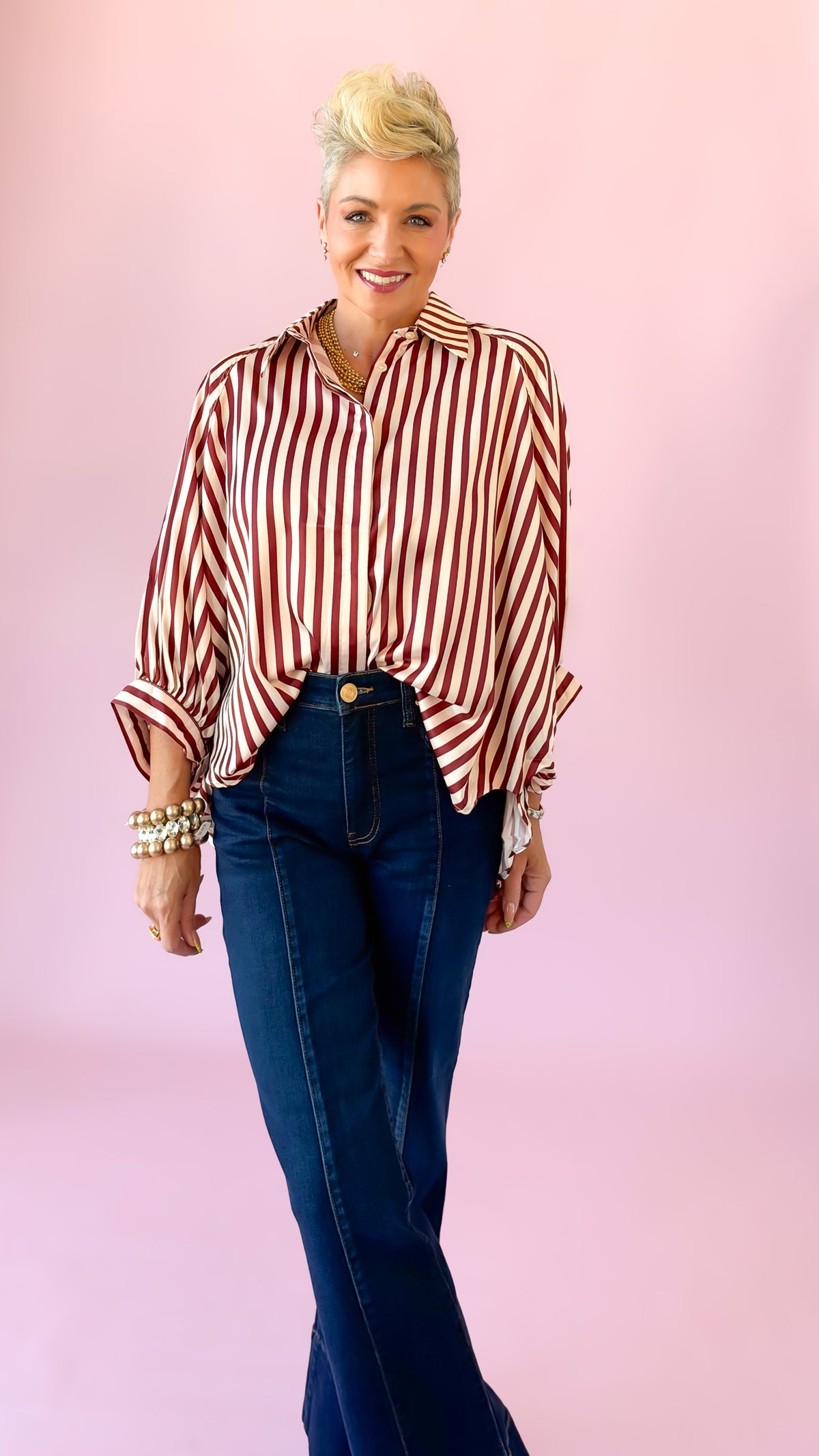 Oversized Dolman Sleeve Top/Merlot
