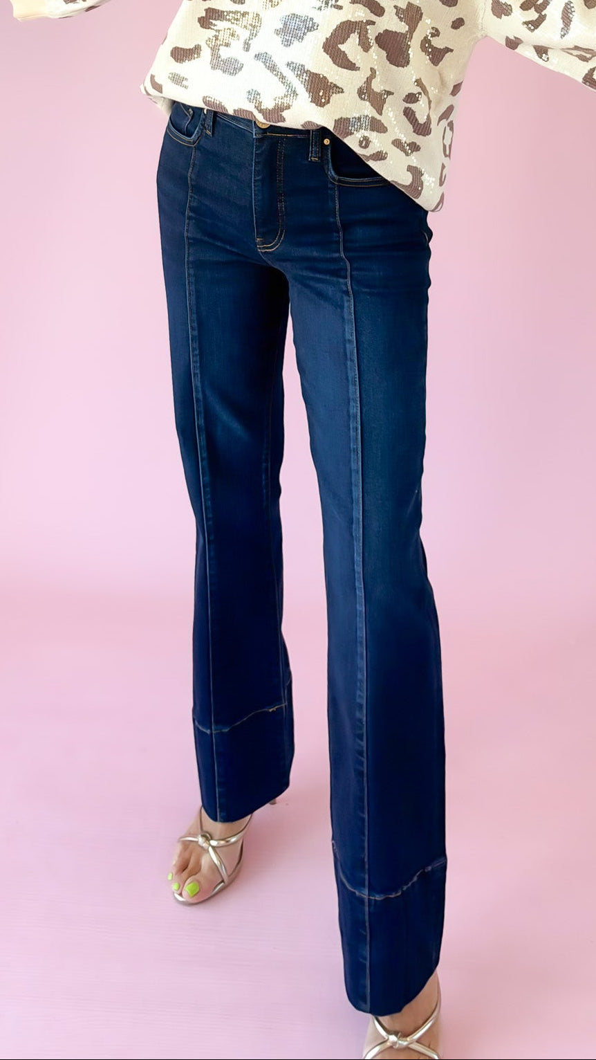 Kelsey Front Seam Flare Jeans