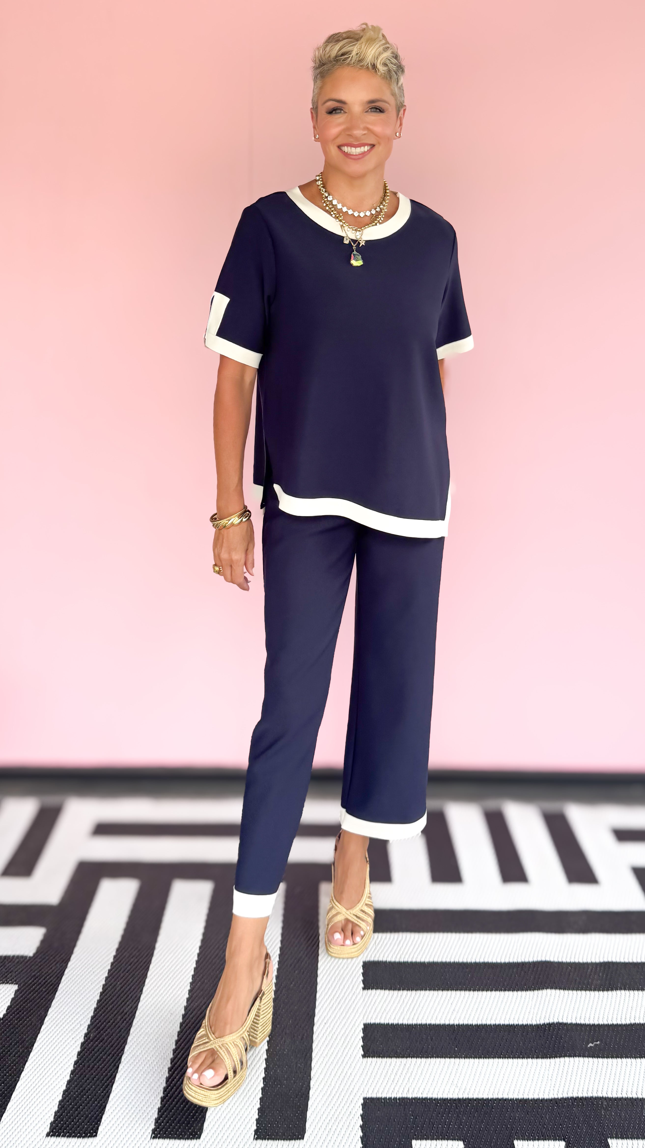 Kiara Crepe Knit Top