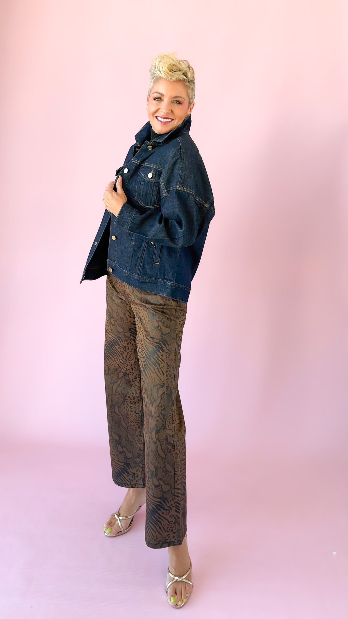 Drop Shoulder Jean Jacket/Indigo