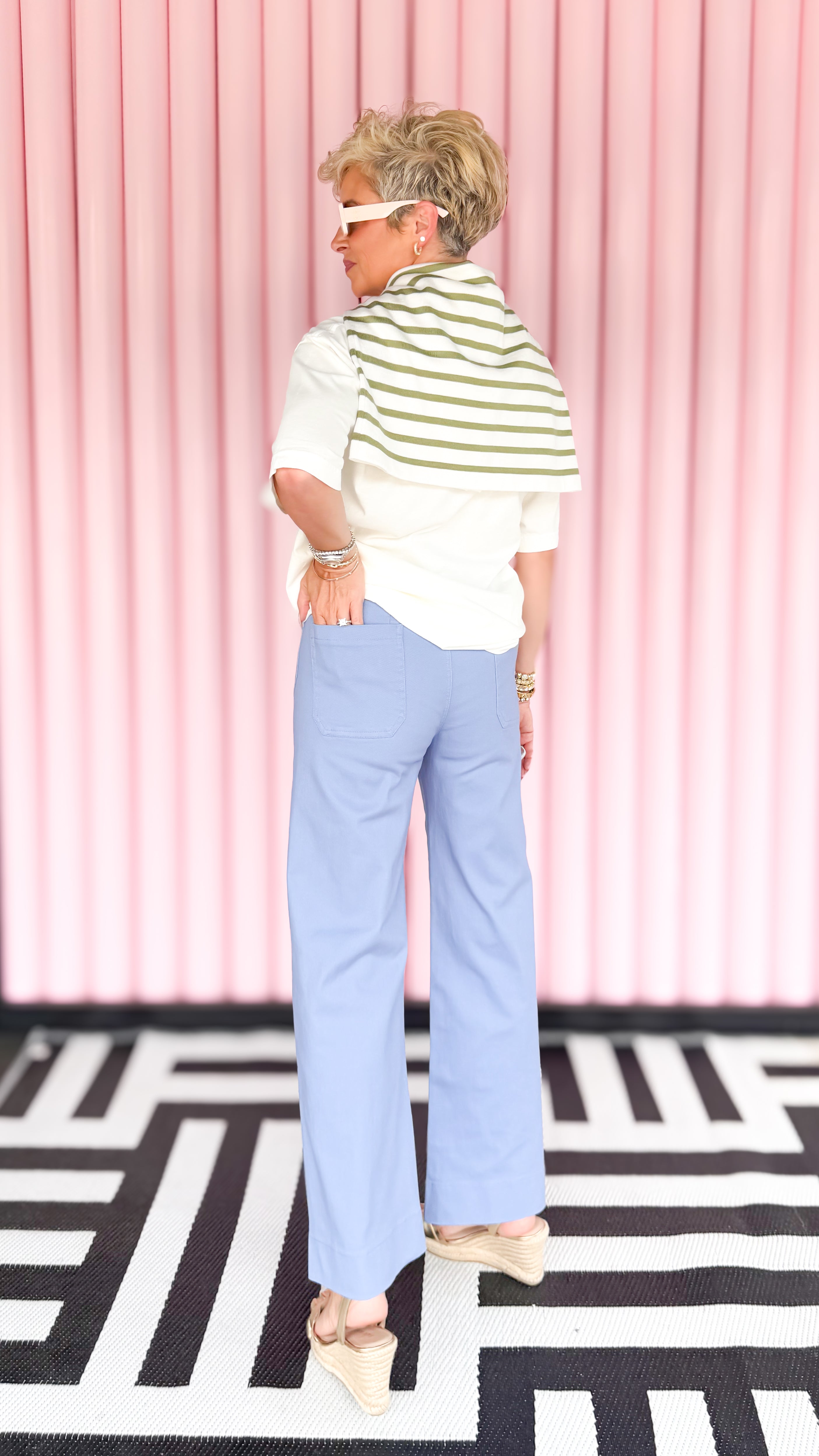 High Waist Cropped Pants