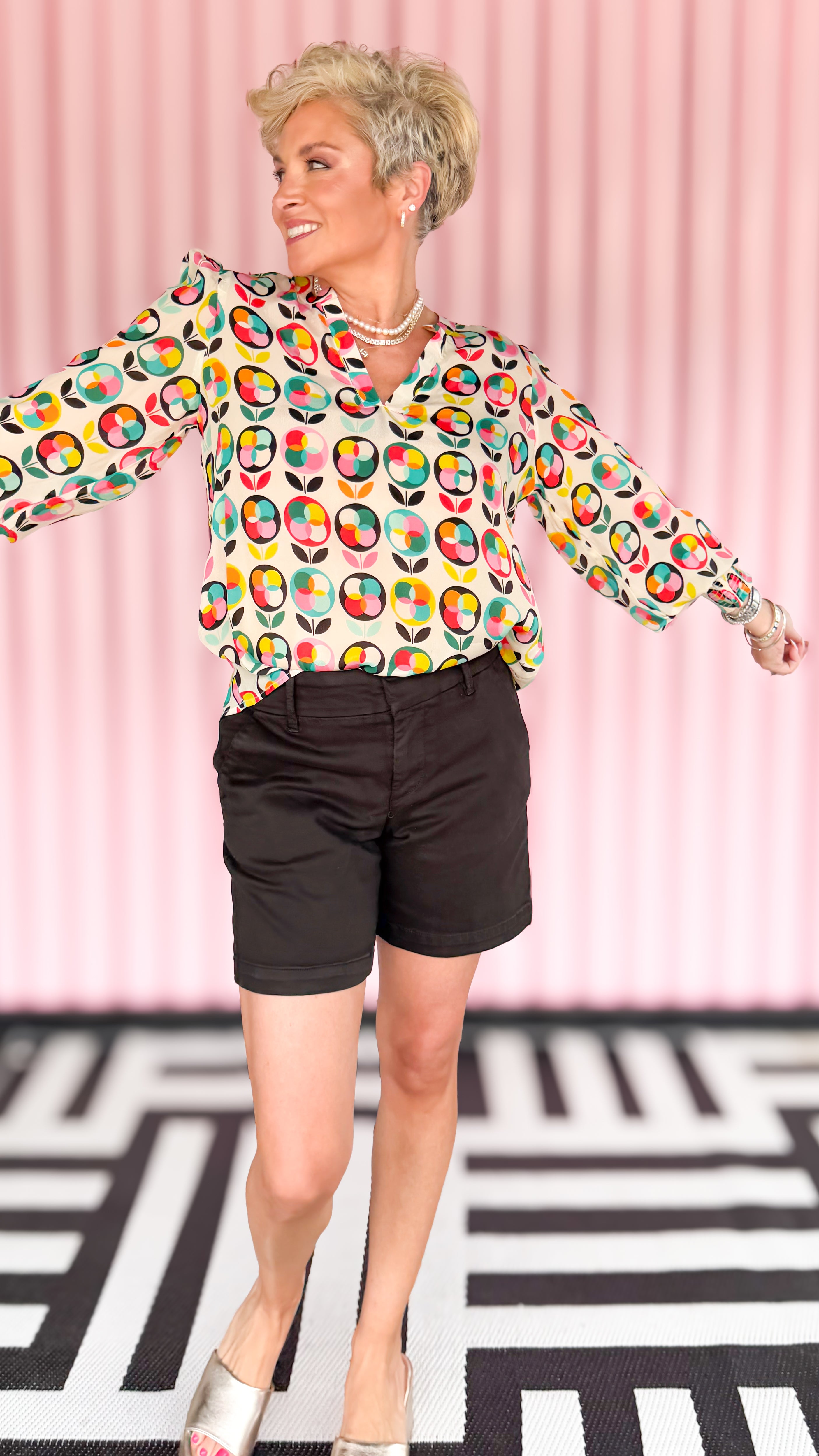 Tabitha Smocked Cuff Blouse