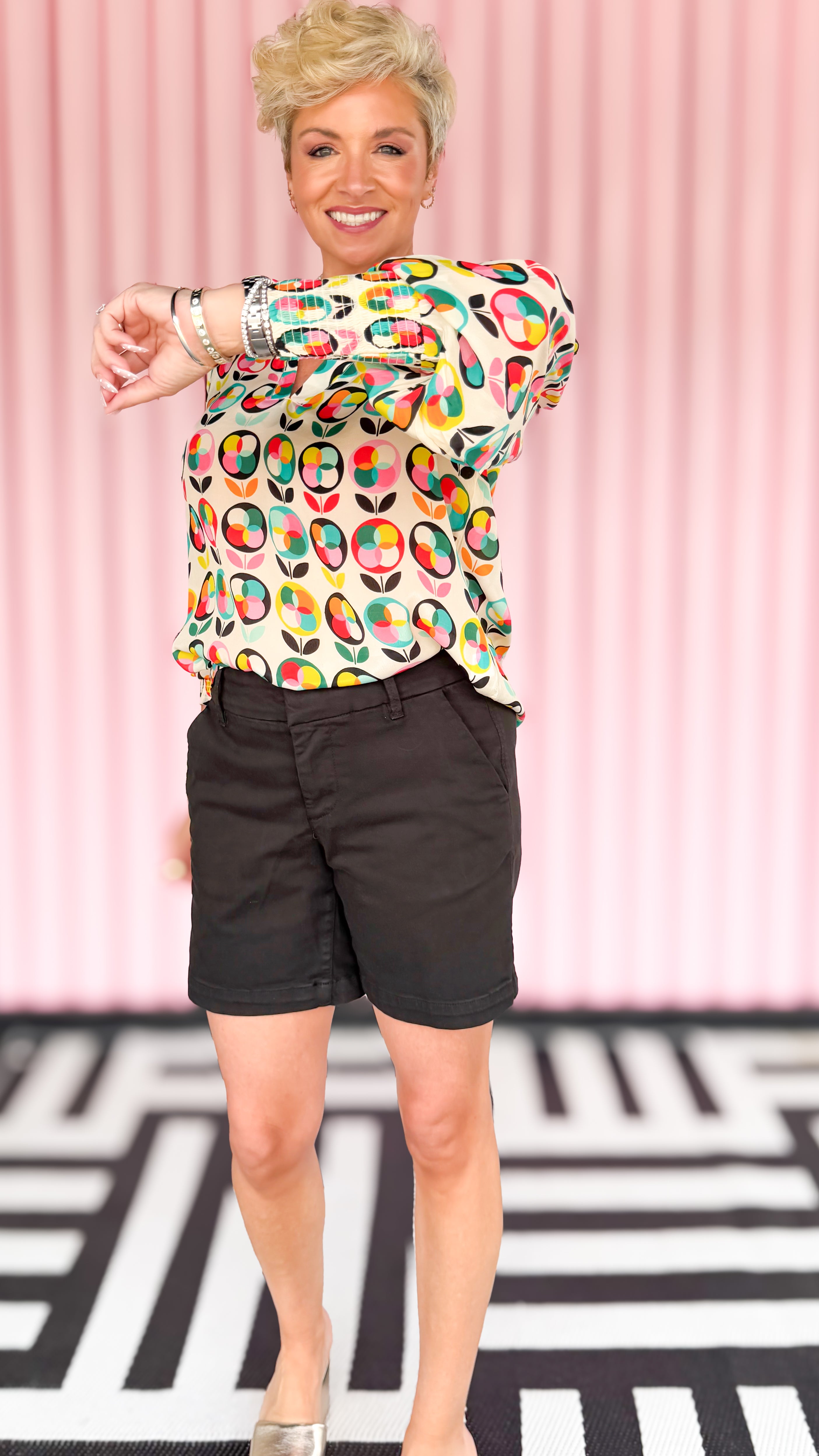 Tabitha Smocked Cuff Blouse