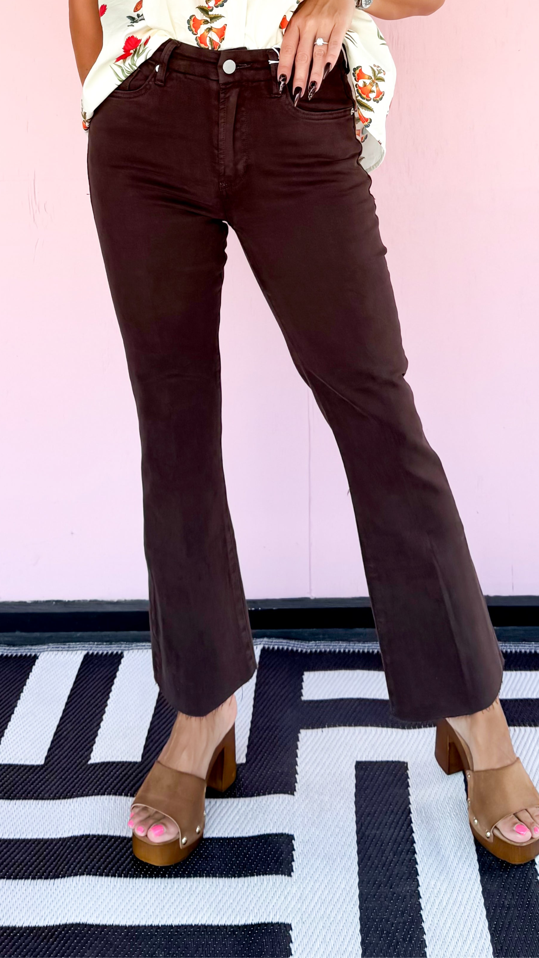JEANNE FLARE JEAN/Dark Oak - The BLVD