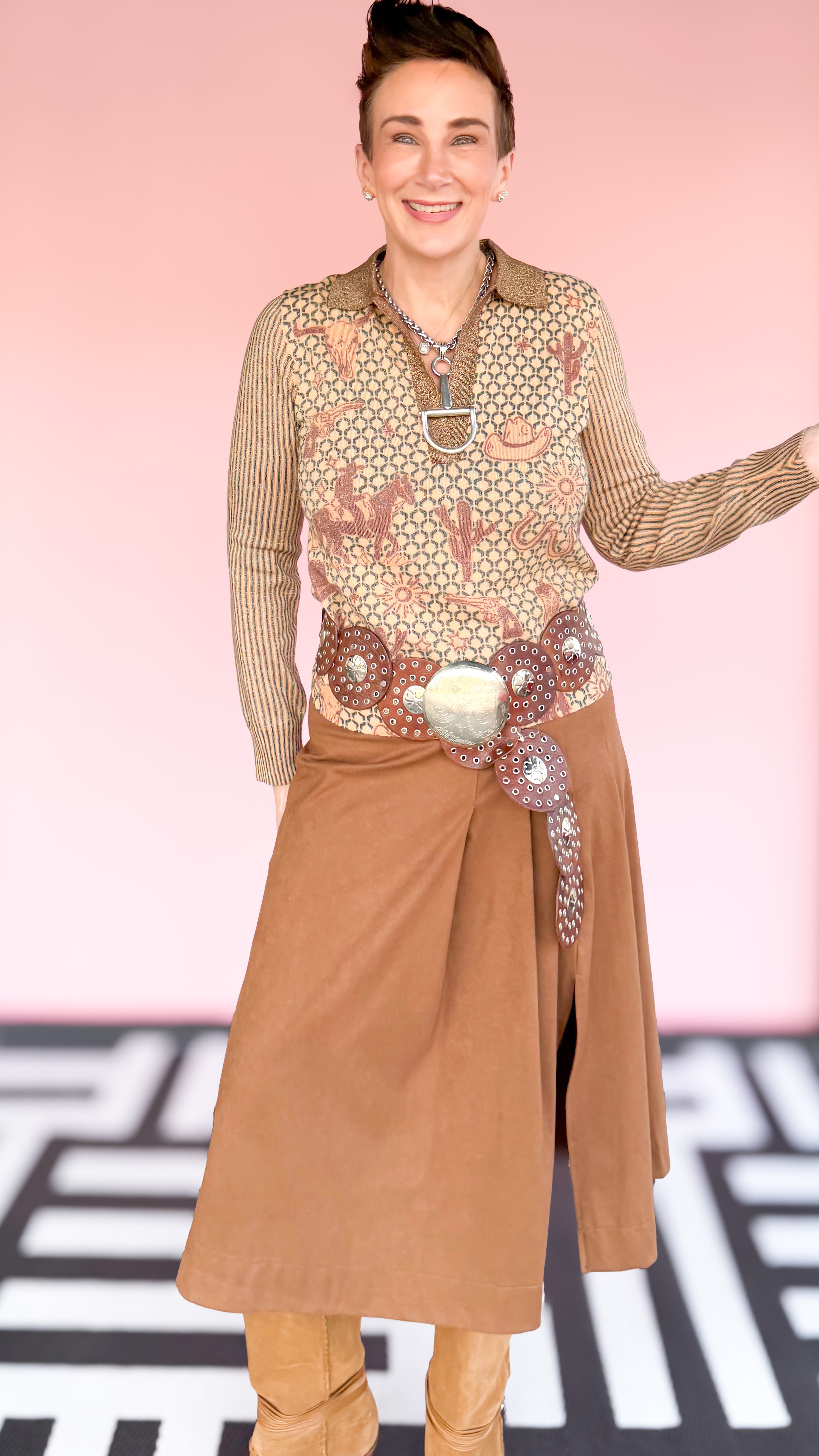 MILLIE Rodeo Long Sleeve Polo