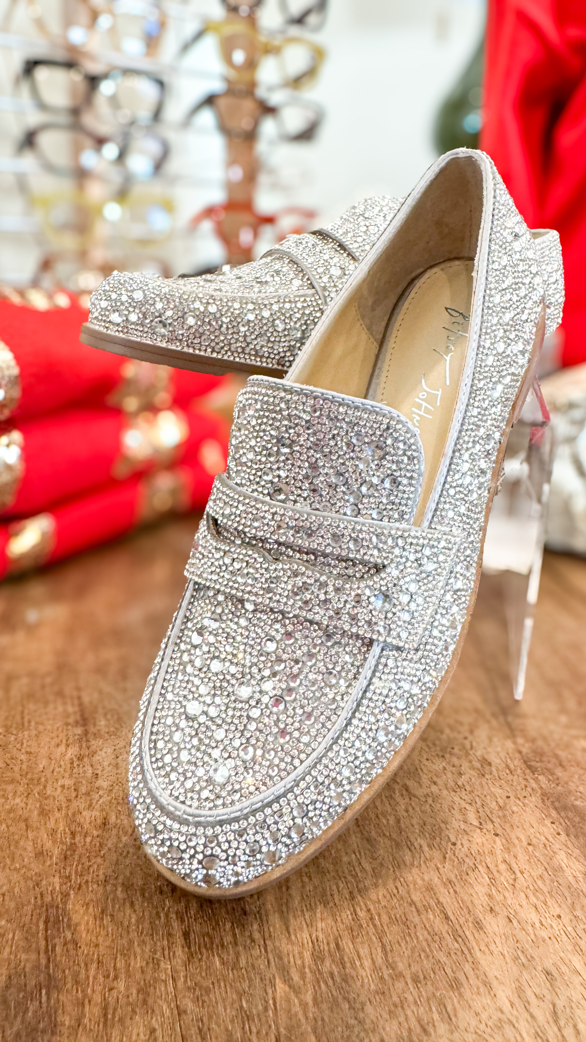 Rhinestone Loafer Shoes